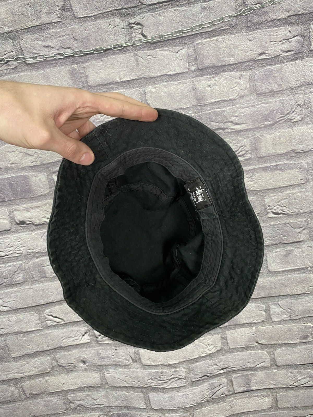 Stussy Vintage rare panama cap hat Stussy big logo swoosh y2k Size ONE SIZE - 4 Thumbnail