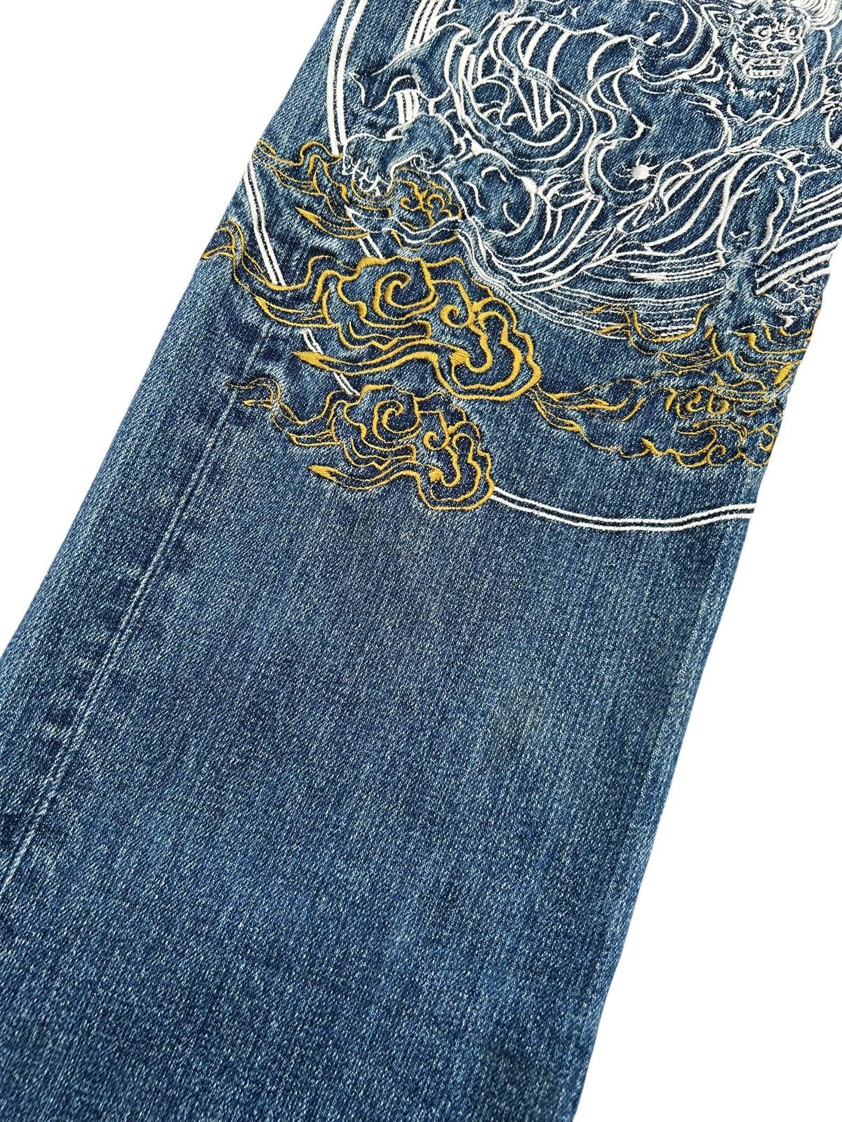 Kapital Karakuri Tamashii Inspired Japanese Distressed Denim Jeans Size US 34 / EU 50 - 11 Thumbnail