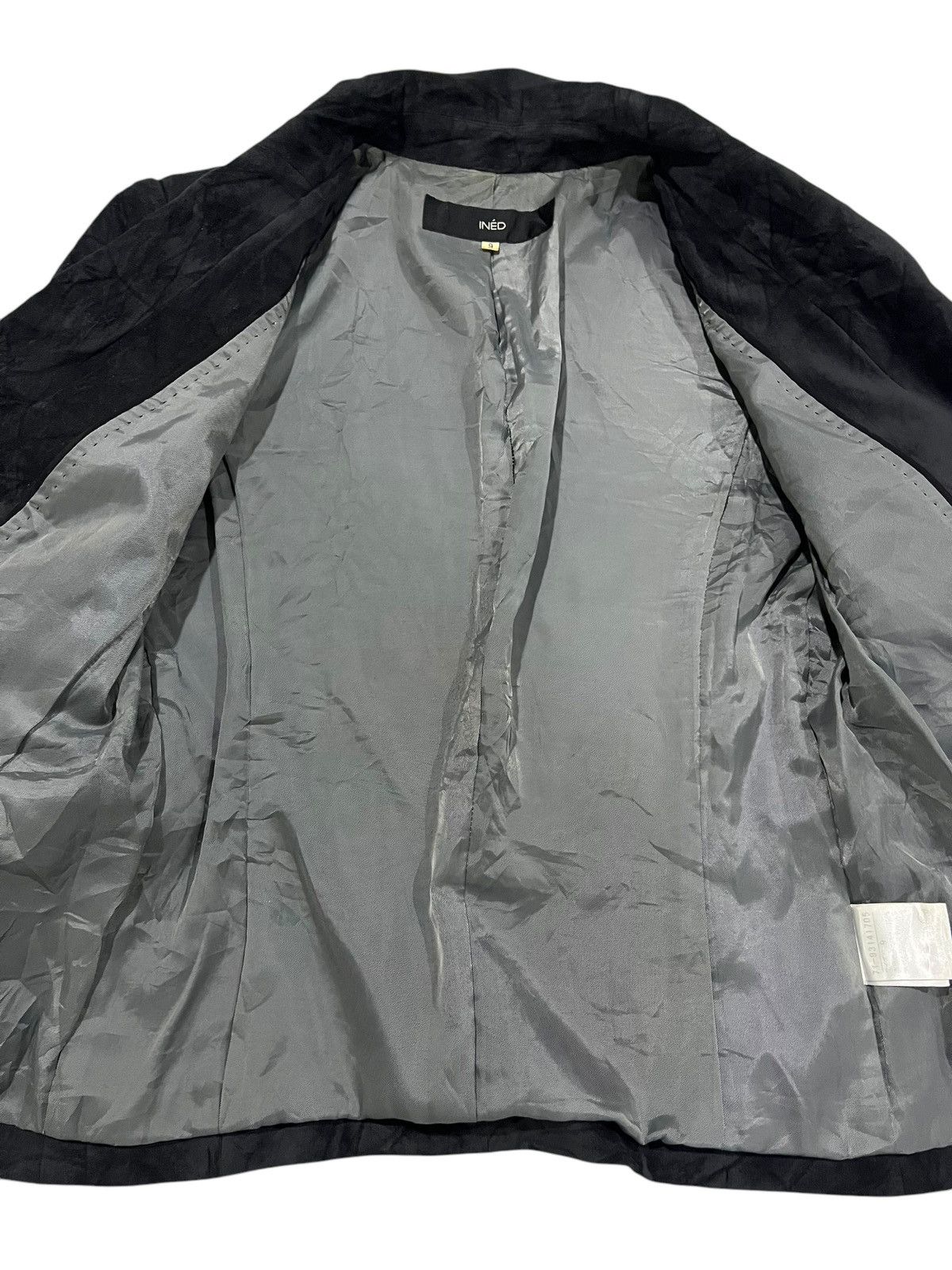 Beauty Beast INED By Yohji Yamamoto Velvet Button Up Blazer Size XS / US 0-2 / IT 36-38 - 8 Thumbnail