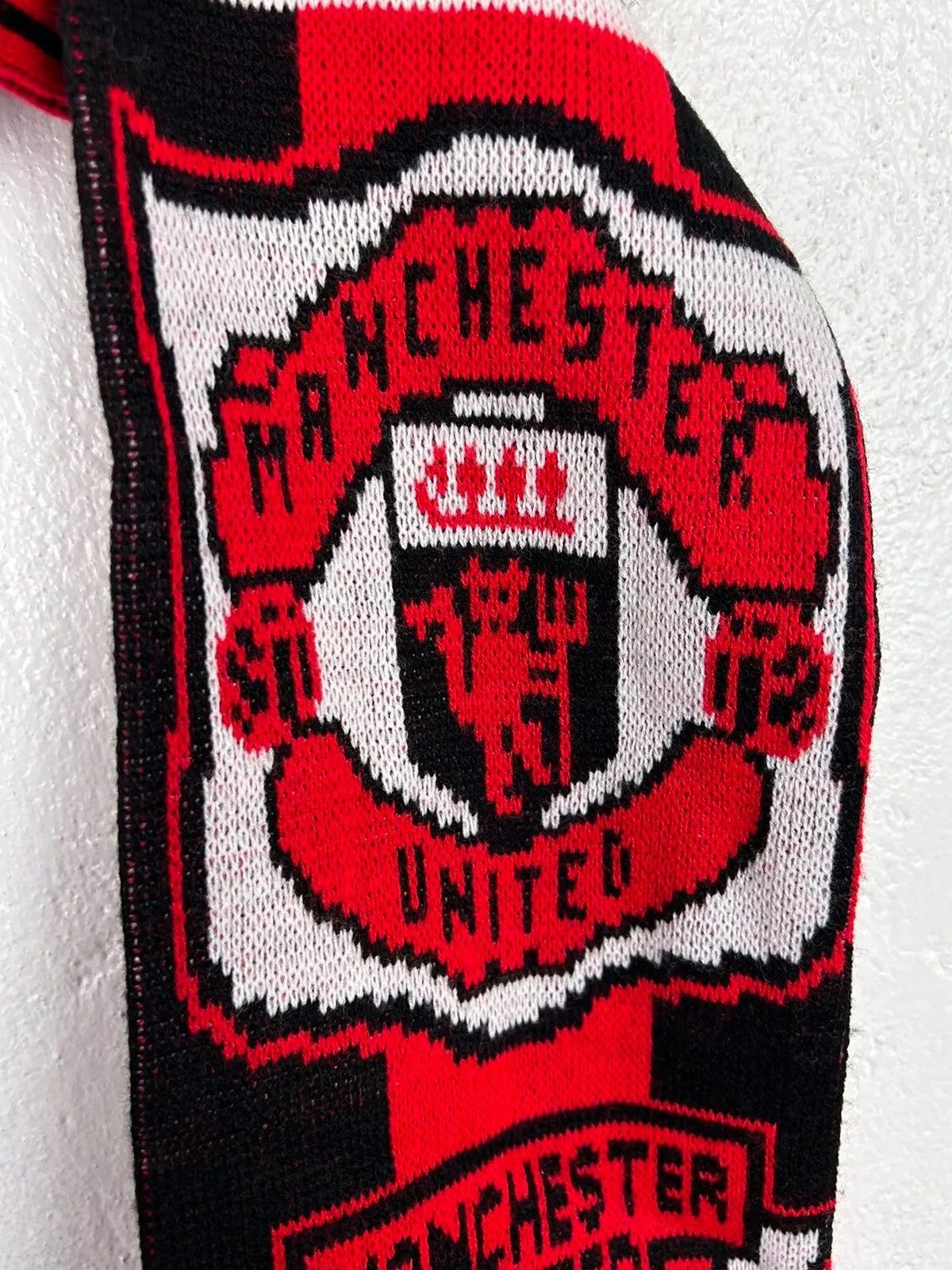 Vintage 90s Vintage Manchester United MCFC Rare Acrylic Scarf Size ONE SIZE - 4 Thumbnail