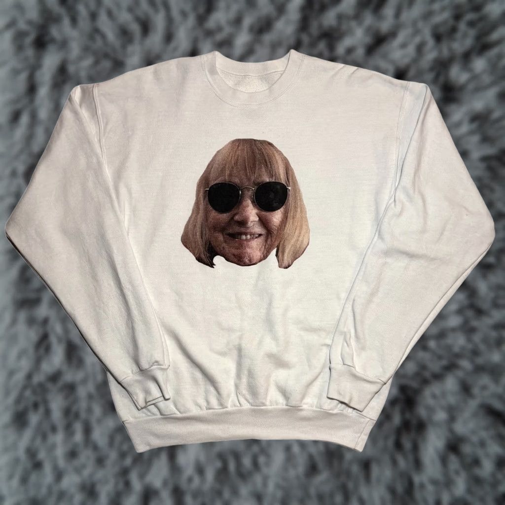 Hanes YouTube Drew Monson Sweatshirt Adult M White Crewneck Grandma Cool Grandmother Size US M / EU 48-50 / 2 - 1 Thumbnail