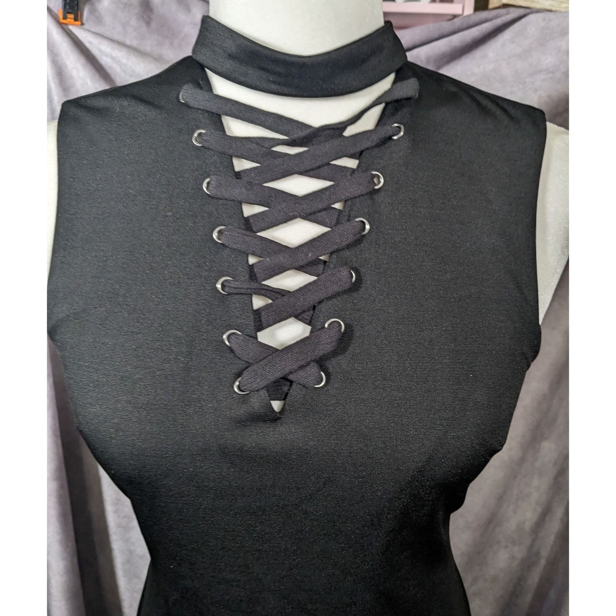 Other Fate by LFD Gothic Corset Neck Mini Bodycon Dress Size Small Size S / US 4 / IT 40 - 8 Thumbnail