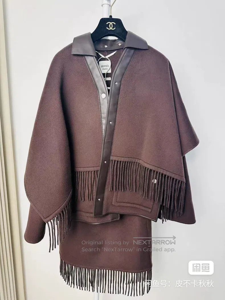 Hermes Hermes Brown fringed set Size XXS / US 00 / IT 34 - 5 Thumbnail