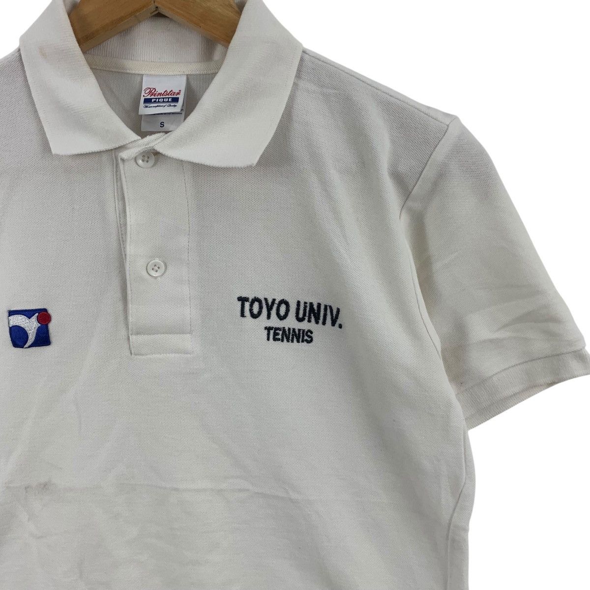 Other TOYO UNIVERSITY TENNIS CLUB Embossed Logo Polo Tee Shirt Top Size S / US 4 / IT 40 - 5 Thumbnail