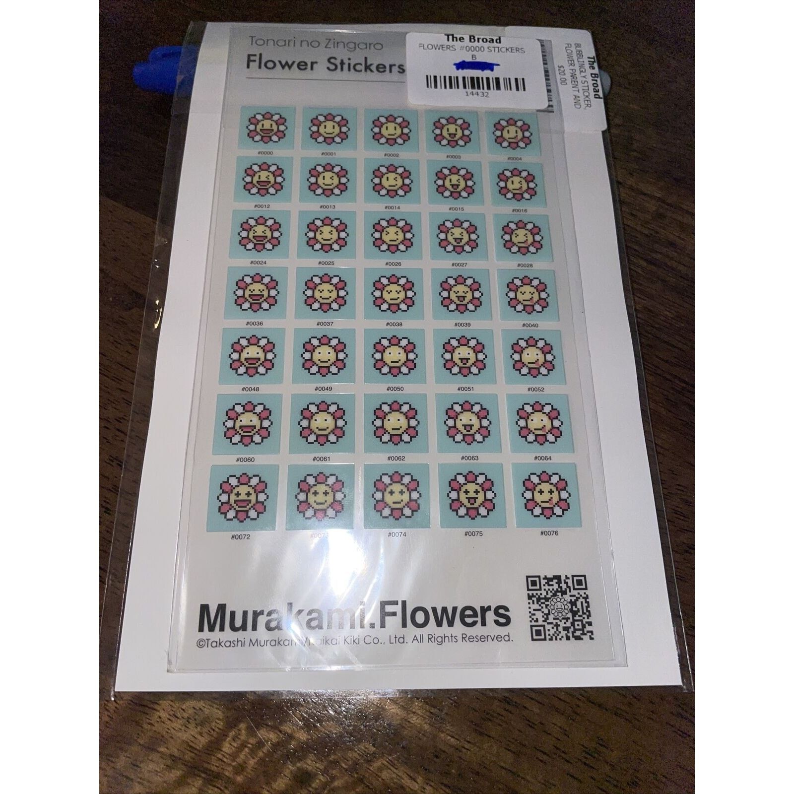 Takashi Murakami Takashi Murakami Flower Sticker Pink Kaikai Kiki Authentic Size ONE SIZE - 2 Thumbnail
