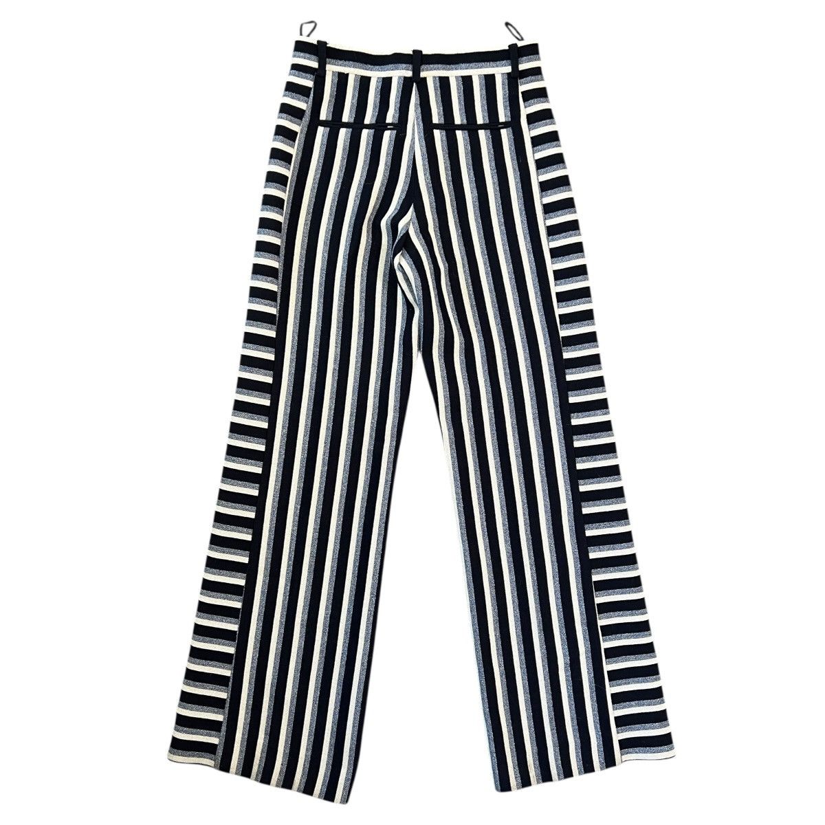 Chanel CHANEL 2019 Resort × Karl Lagerfeld Wool Striped Wide Pants Size US 30 / EU 46 - 11 Thumbnail