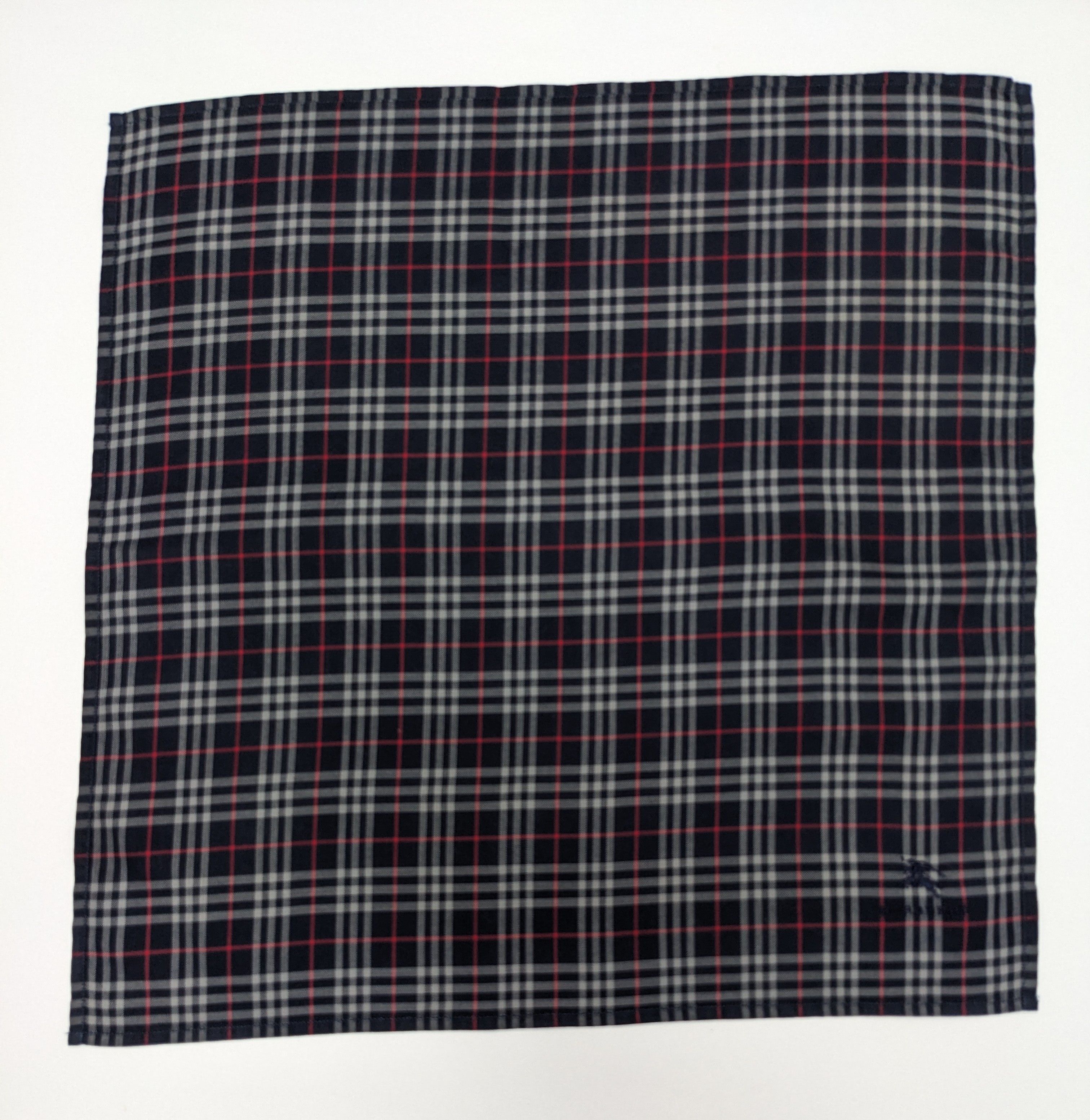 Burberry Burberry London Handkerchief: Dark Navy Nova Check Size ONE SIZE - 3 Thumbnail