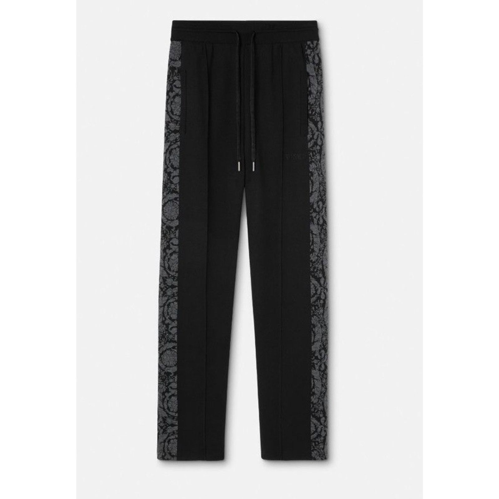 Versace Versace Knit Barocco Jacquard Black Pants L (50) 1013253 Size US 32 / EU 48 - 2 Thumbnail
