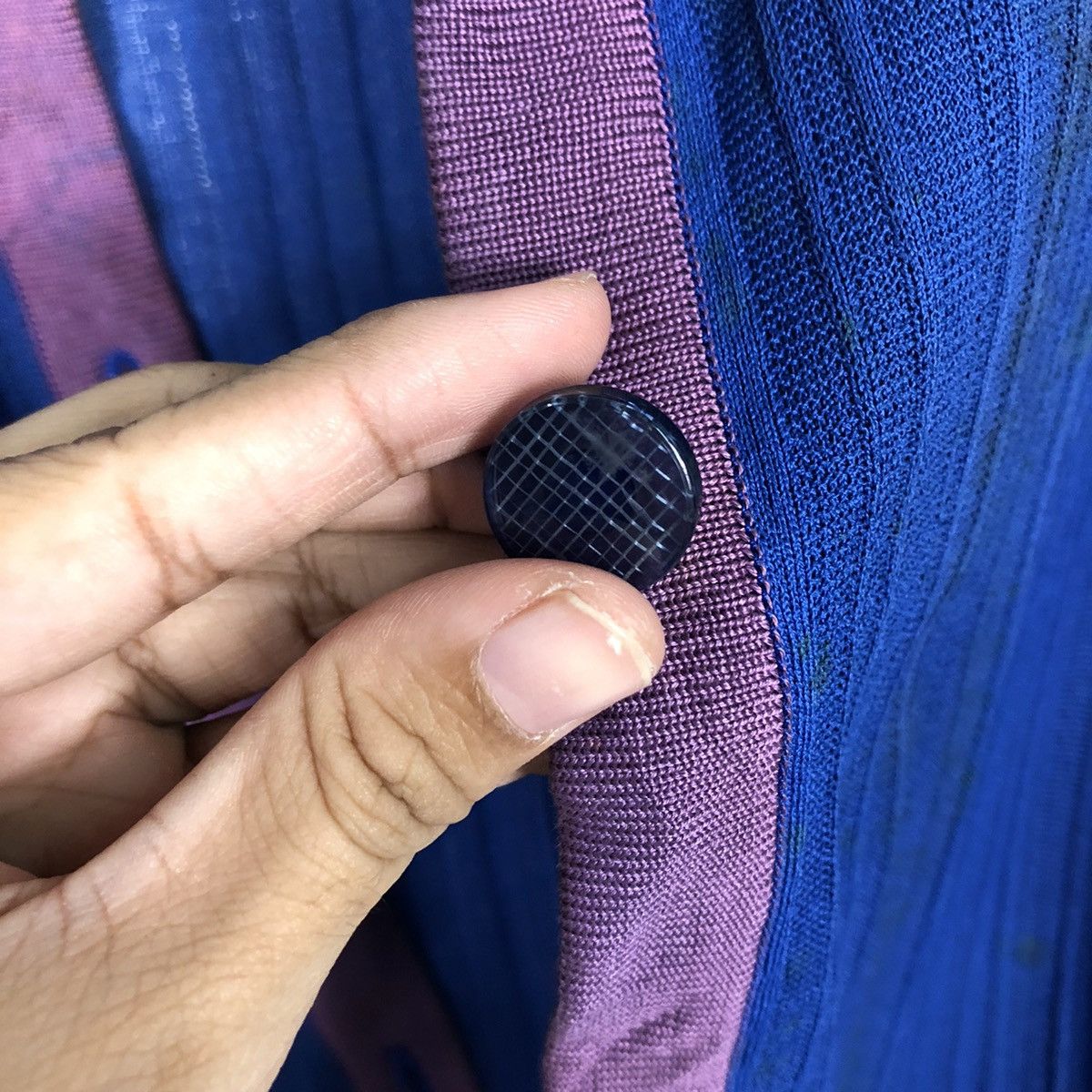 Yves Saint Laurent Vintage Indigo Woven Tunic Shirt Yves Saint Laurent Size M / US 6-8 / IT 42-44 - 17 Thumbnail