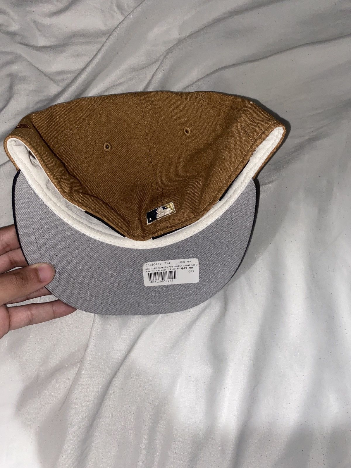 New Era New Era Tan/Gold fitted Size 46 - 3 Thumbnail