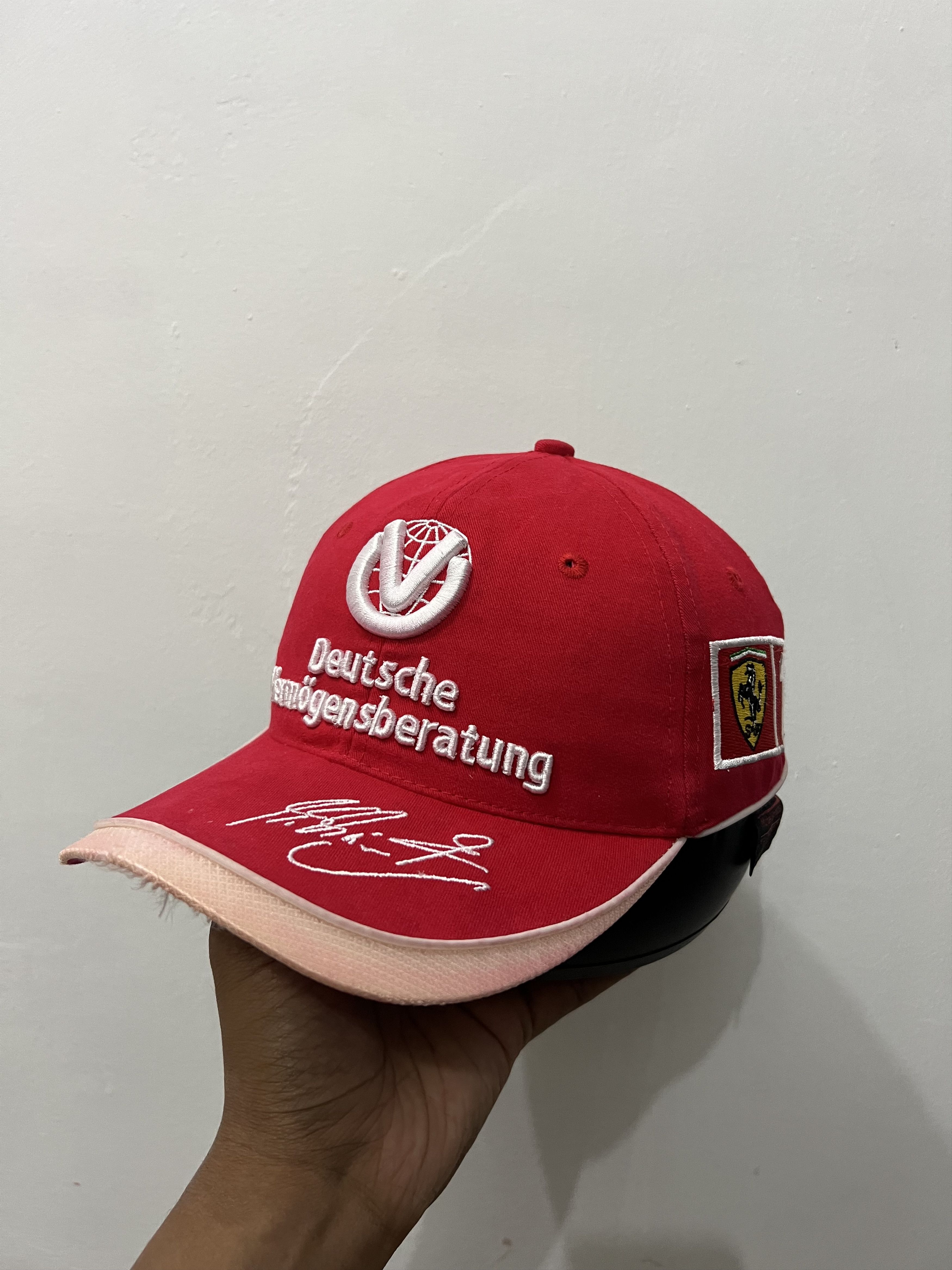 Ferrari Micheal Schumacher Deutsche Vintage Hat Size ONE SIZE - 1 Thumbnail