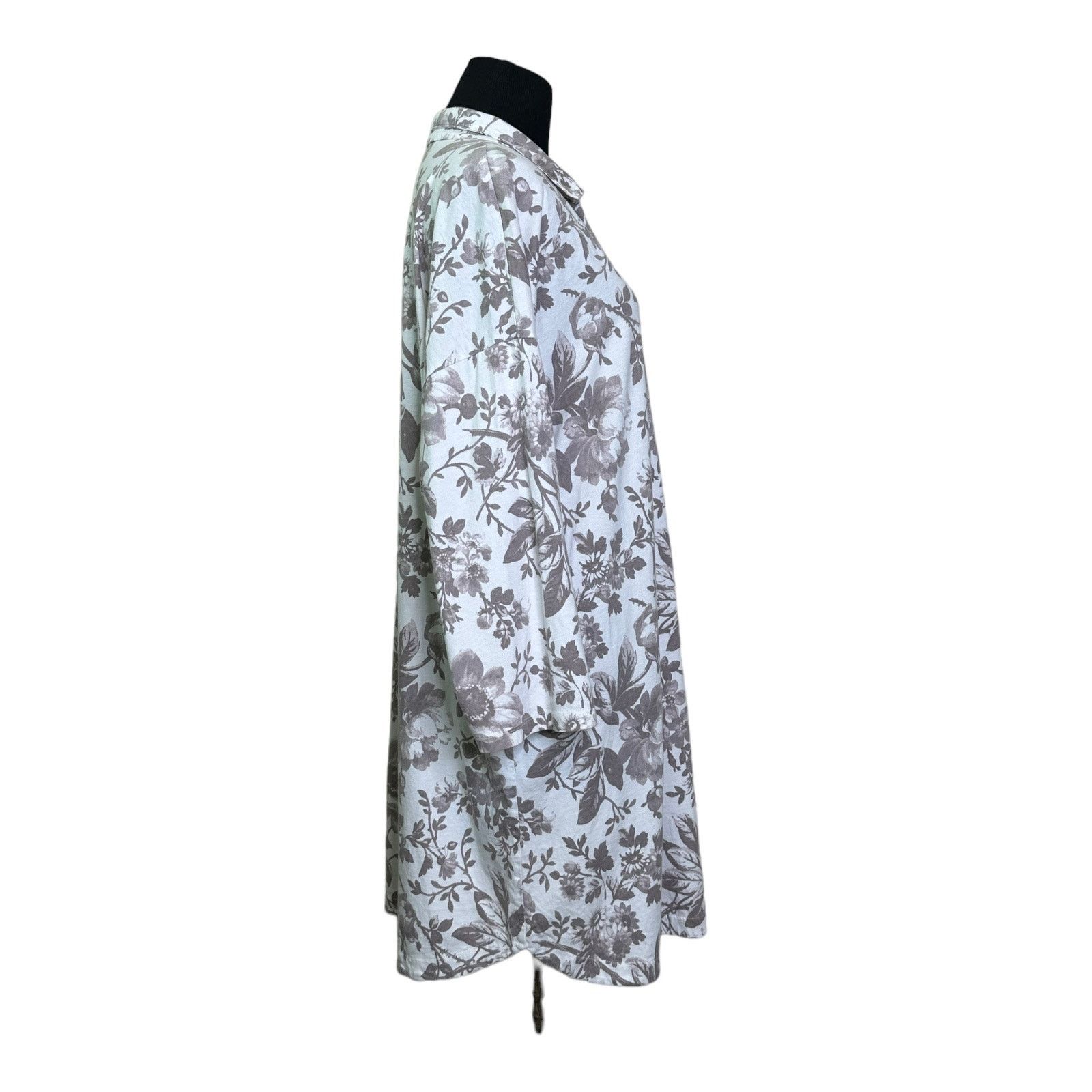 Haven Haven white brown floral long sleeves shirt dress size XL Size XL / US 12-14 / IT 48-50 - 10 Thumbnail