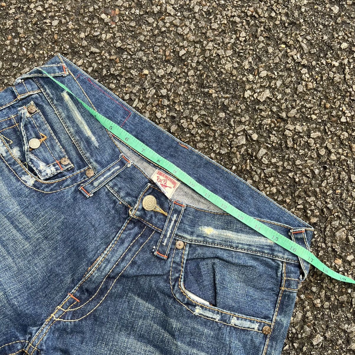 Tornado Mart True Religion Flare Jeans 803 Distressed Boot Cut Denim Punk Size US 33 - 5 Thumbnail