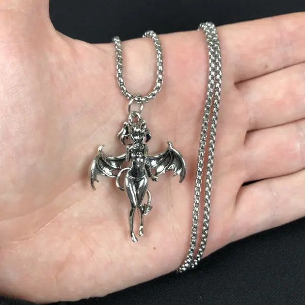 Jewelry Asamiya x Akira Demon Girl Necklace Punk Chain Size ONE SIZE - 2 Thumbnail