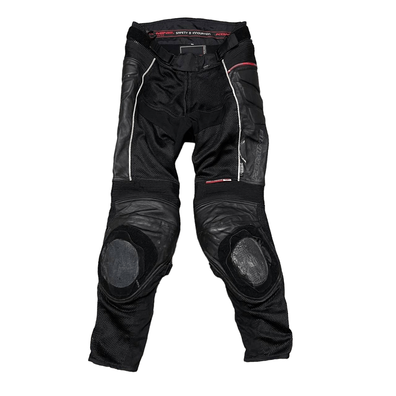 Vintage Komine Racing Safety & Innovation Leather Pant