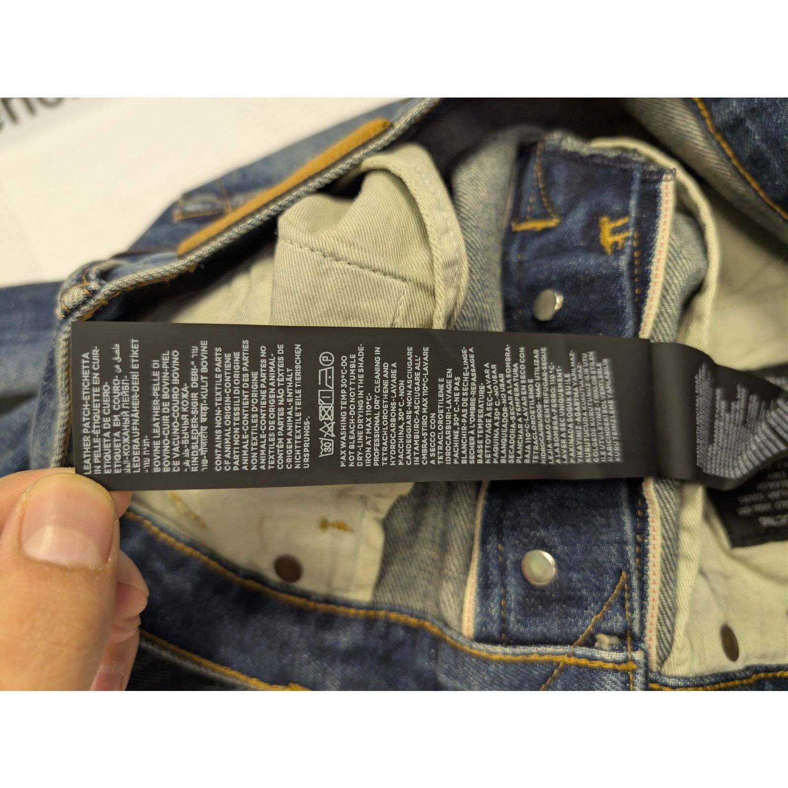 Tom Ford o1rshd1 Slim Fit Denim Jeans in Washed Dark Indigo Size US 32 / EU 48 - 19 Thumbnail