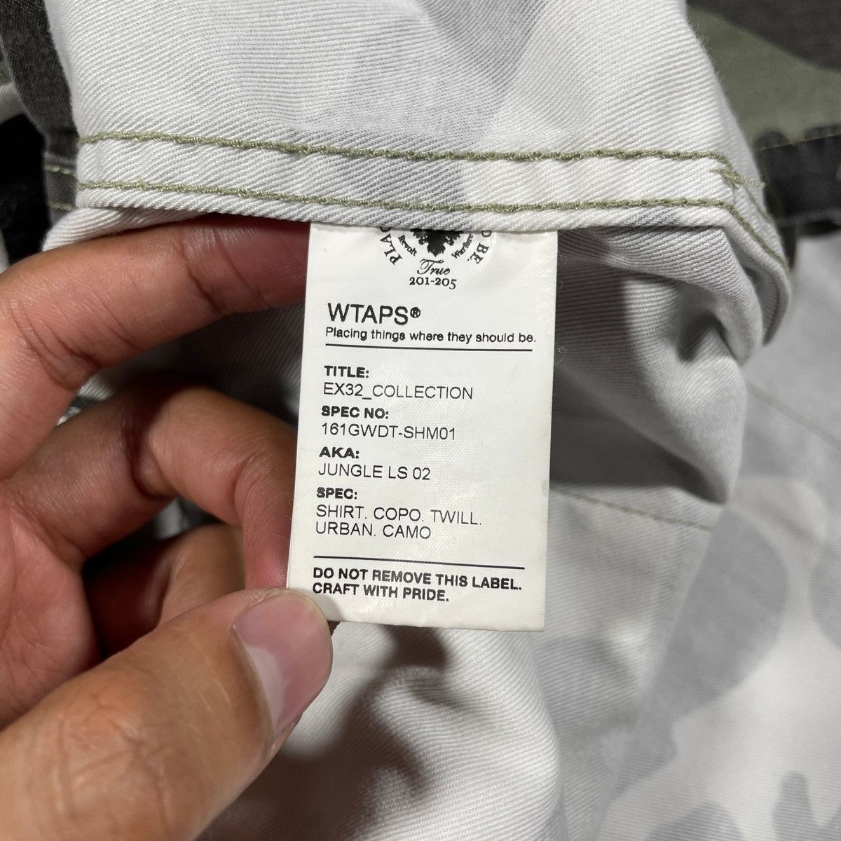 Wtaps WTAPS JUNGLE LS 02 SHIRT COPO TWILL URBAN CAMO 2016 Size US XL / EU 56 / 4 - 9 Thumbnail