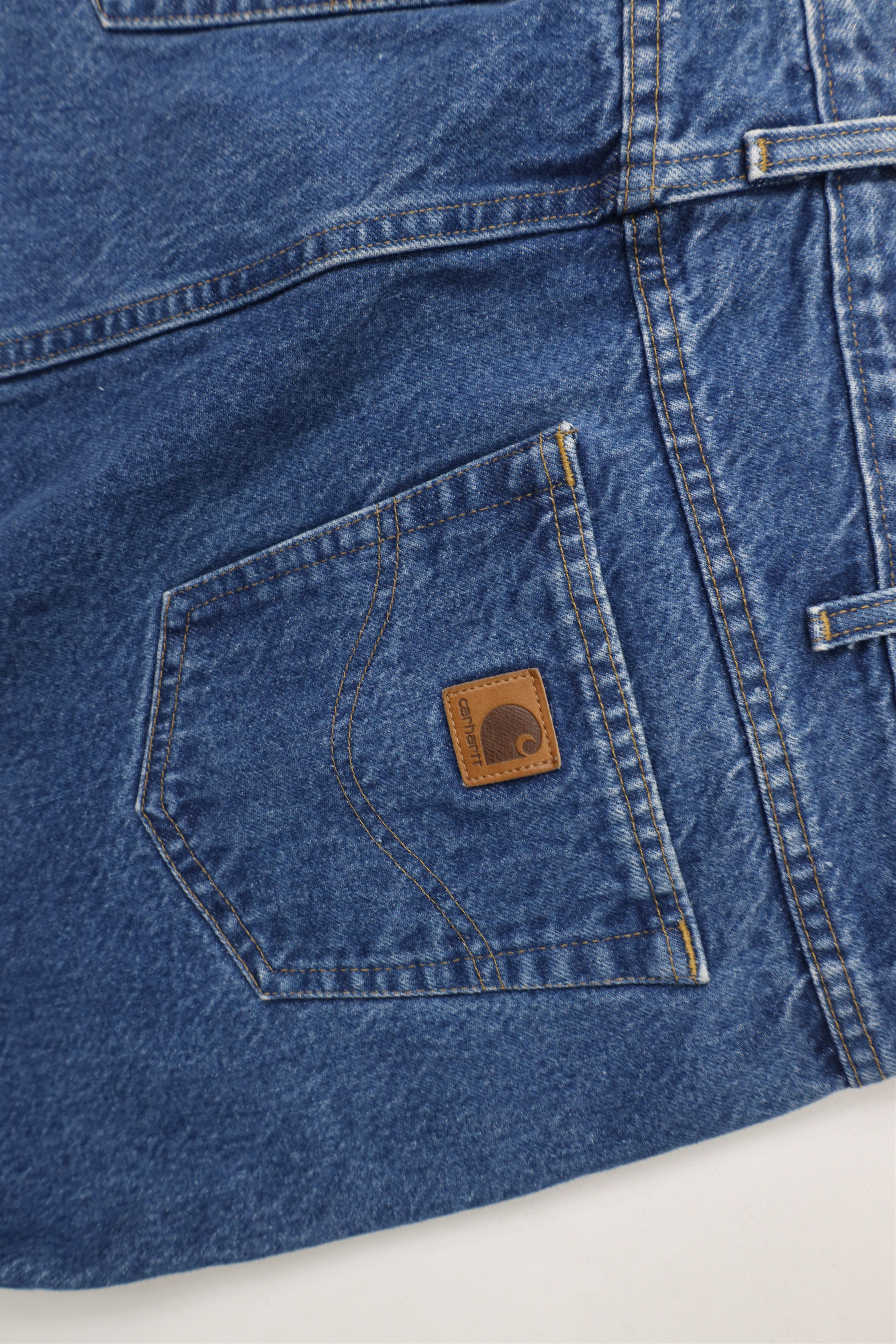 Carhartt × Vintage Vintage Y2K Carhartt Spell Out Tapered Leg Denim Jeans Blue Size US 44 / EU 60 - 13 Thumbnail