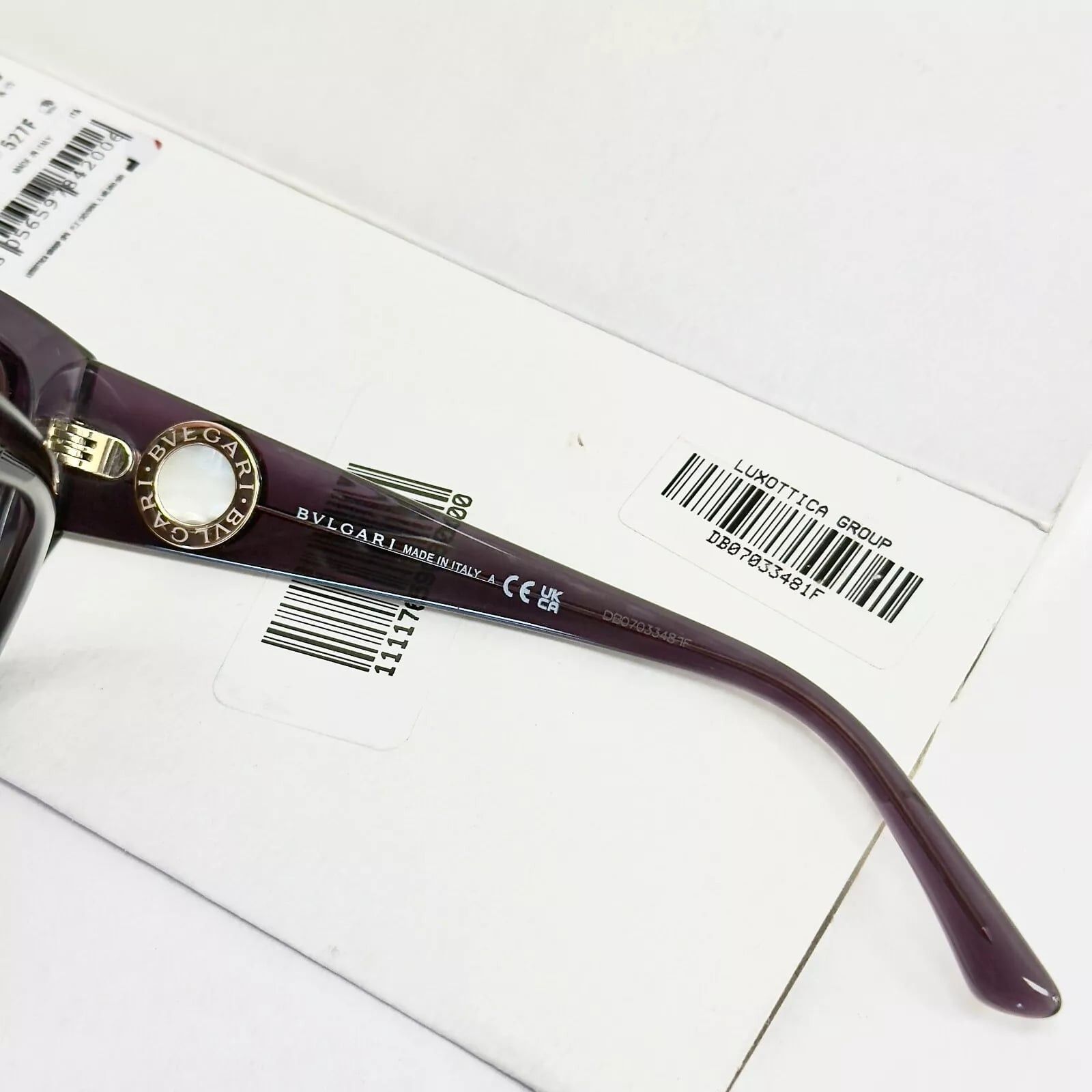 Bvlgari BVLGARI COIN Violet Amethyst Of Logo Sunglasses BV8260 8260 Size ONE SIZE - 4 Thumbnail