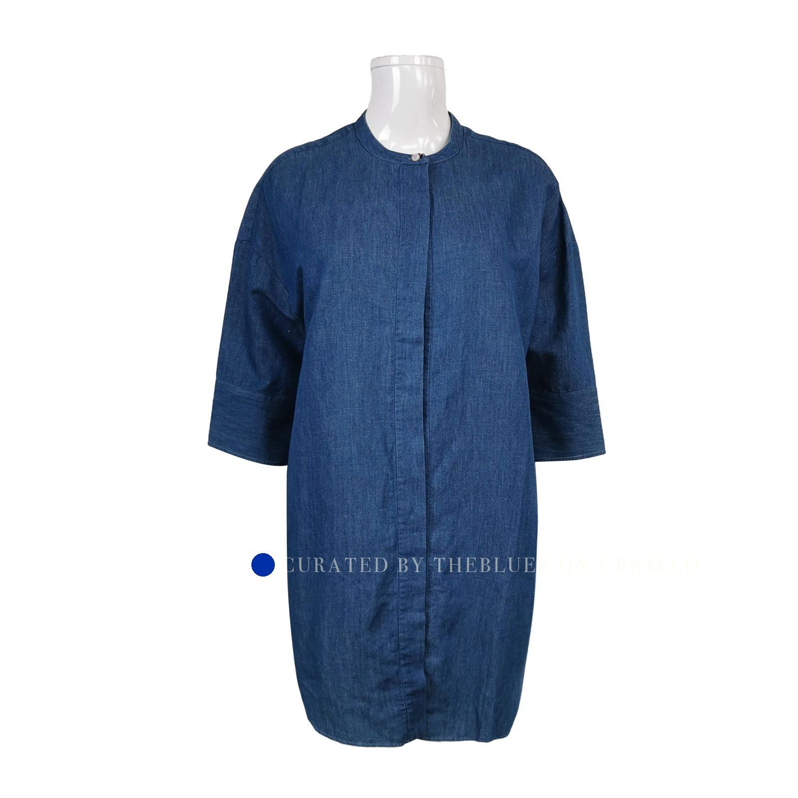 Loro Piana Stylish Cotton Linen Shirt in Blue Size US S / EU 44-46 / 1 - 1 Thumbnail