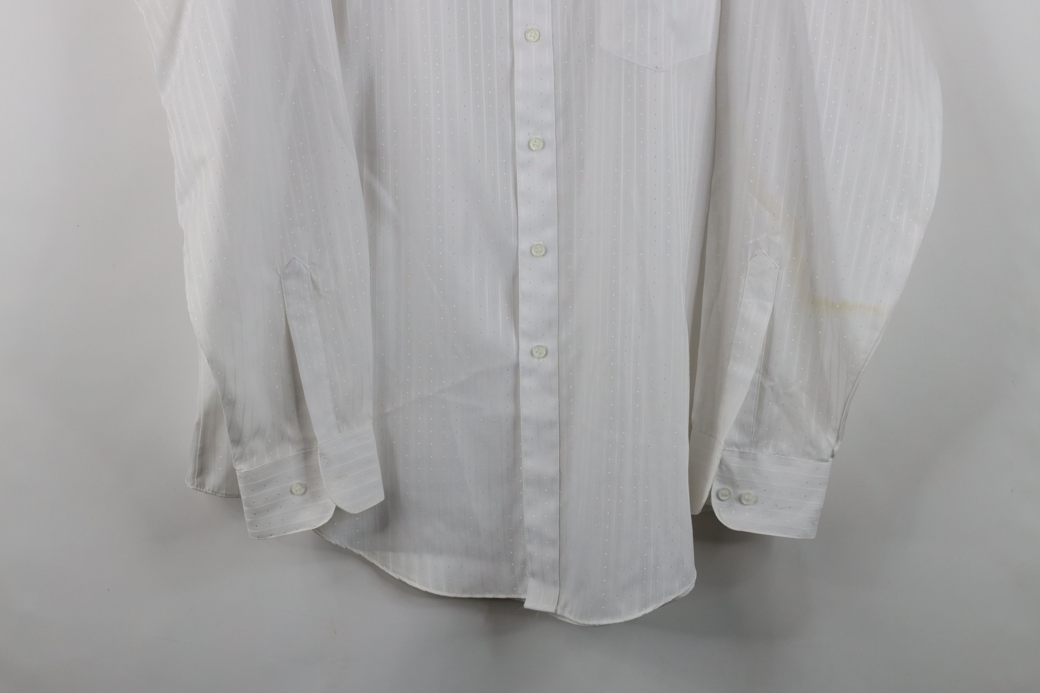 Vintage Vintage 70s Streetwear Diamond Striped Collared Button Shirt Size US M / EU 48-50 / 2 - 3 Thumbnail