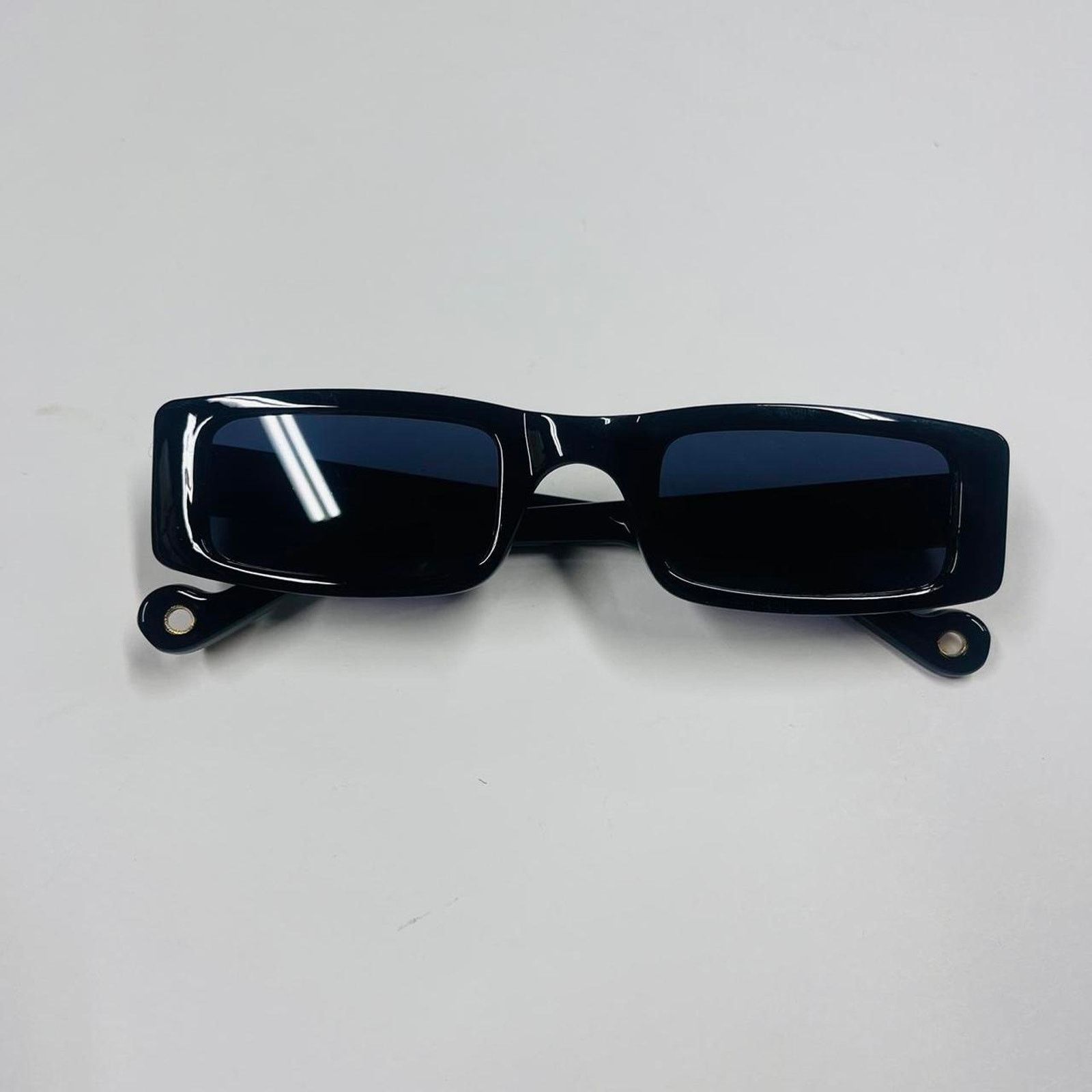 Vintage Y2k 2000s vintage style black surfer rectangular sunglasses Size ONE SIZE - 4 Thumbnail