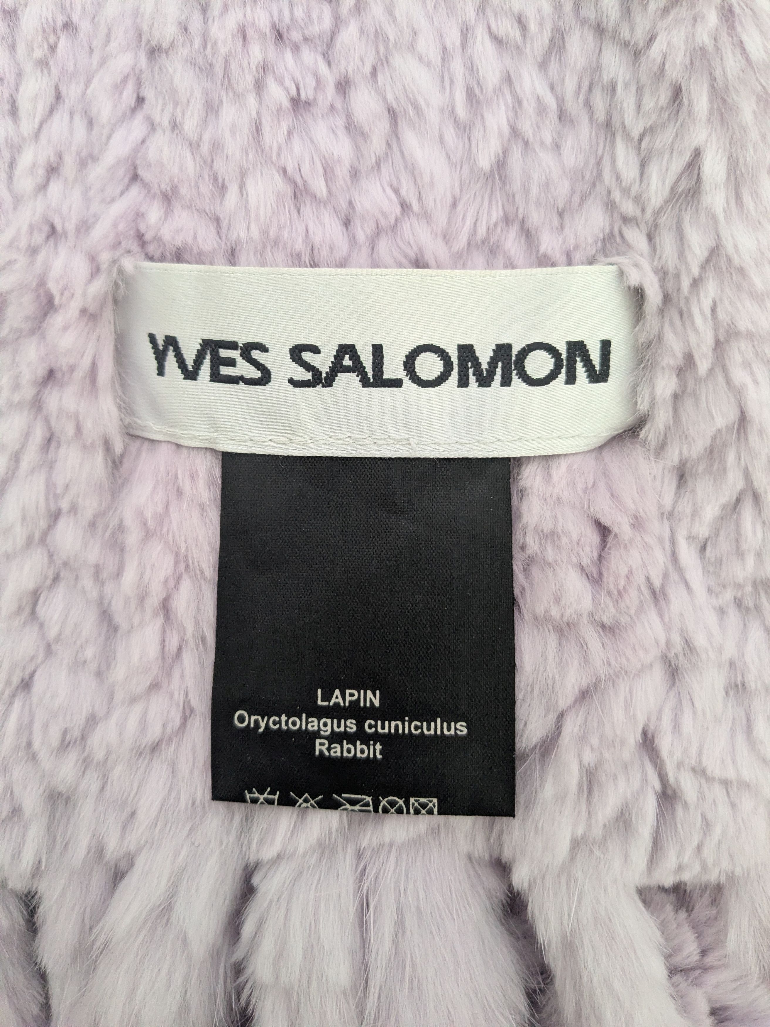 Yves Salomon Yves Salomon Lilac Rabbit Fur Scarf – Vintage, 190cm Size ONE SIZE - 6 Thumbnail