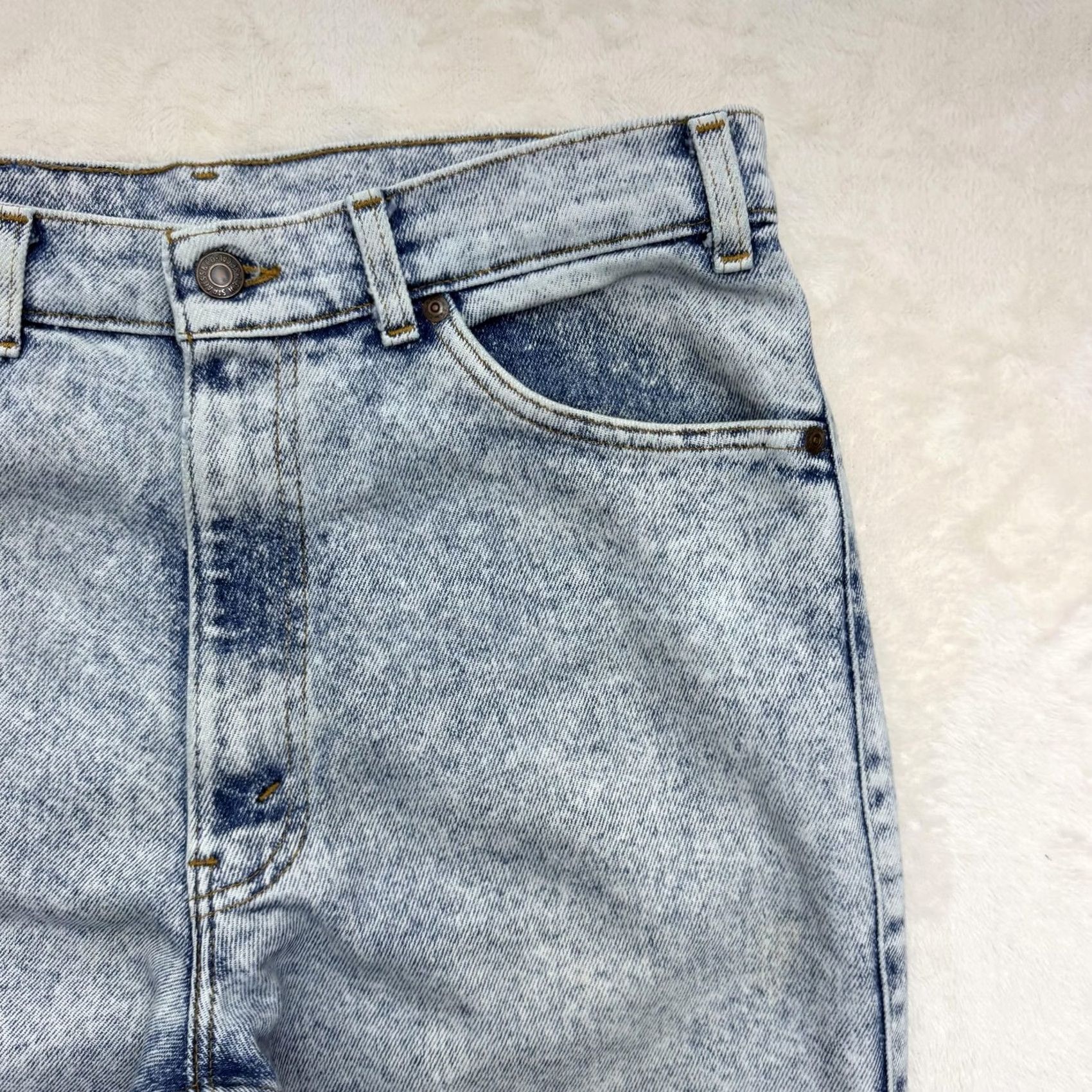 Levi's VINTAGE Levi's Silver Medal Jeans Mens 32x32 Blue Acid Wash Straight Leg Denim Size US 31 - 2 Thumbnail