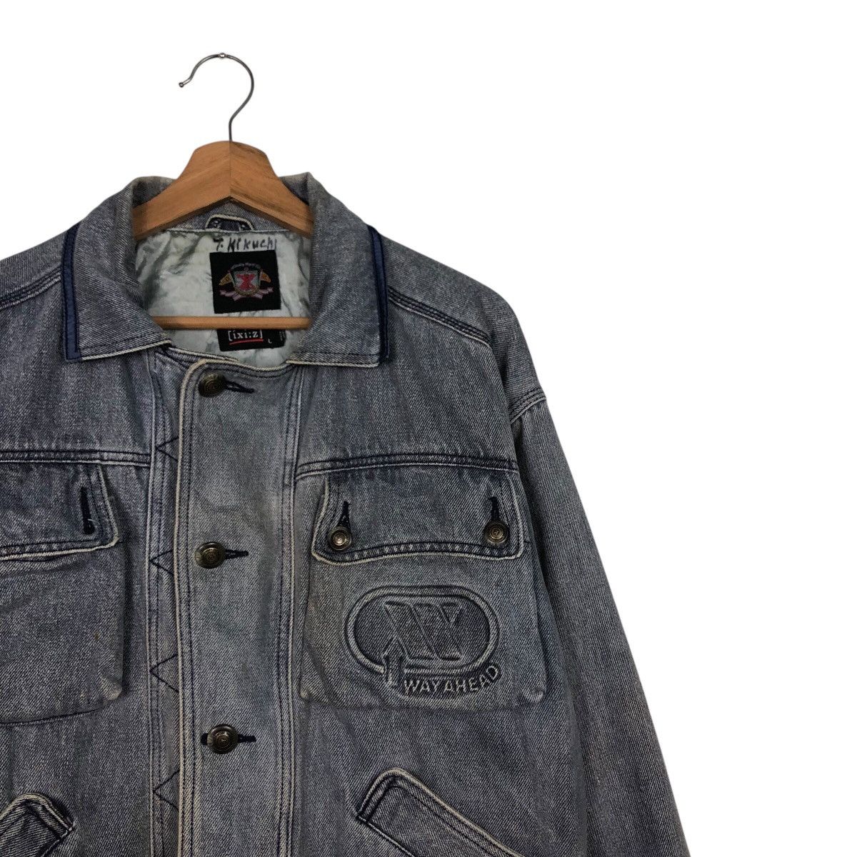 Japanese Brand Íxiz Made in Japan Wayahead Denim Jacket Issey Miyake Size US L / EU 52-54 / 3 - 7 Thumbnail