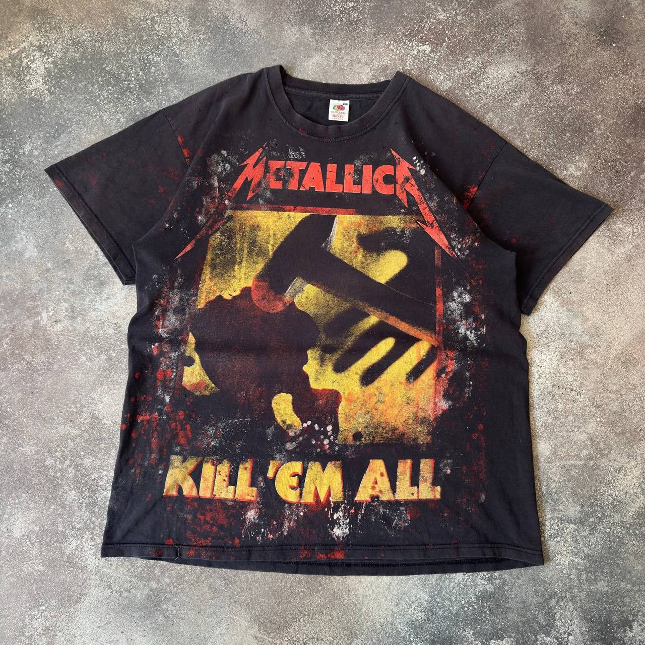 Metallica × Vintage Metallica Vintage Distressed Rock Band T-Shirt Size US XL / EU 56 / 4 - 1 Thumbnail
