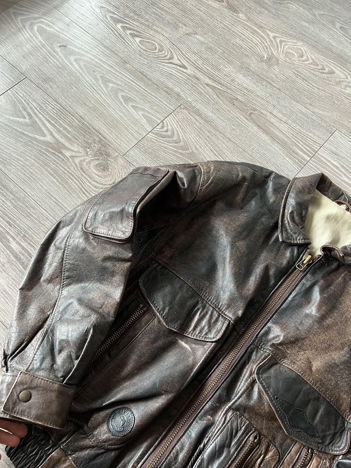 Genuine Leather ‼️Vibtage 60s RRP:600$!Paris Dakar 100% Leather Jacket‼️ Size US L / EU 52-54 / 3 - 6 Thumbnail