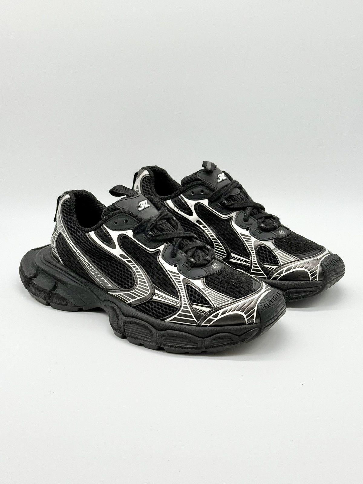 Balenciaga Size 9 - Balenciaga 3XL Sneaker Worn-Out - Black Size US 9 / EU 42 - 1 Thumbnail