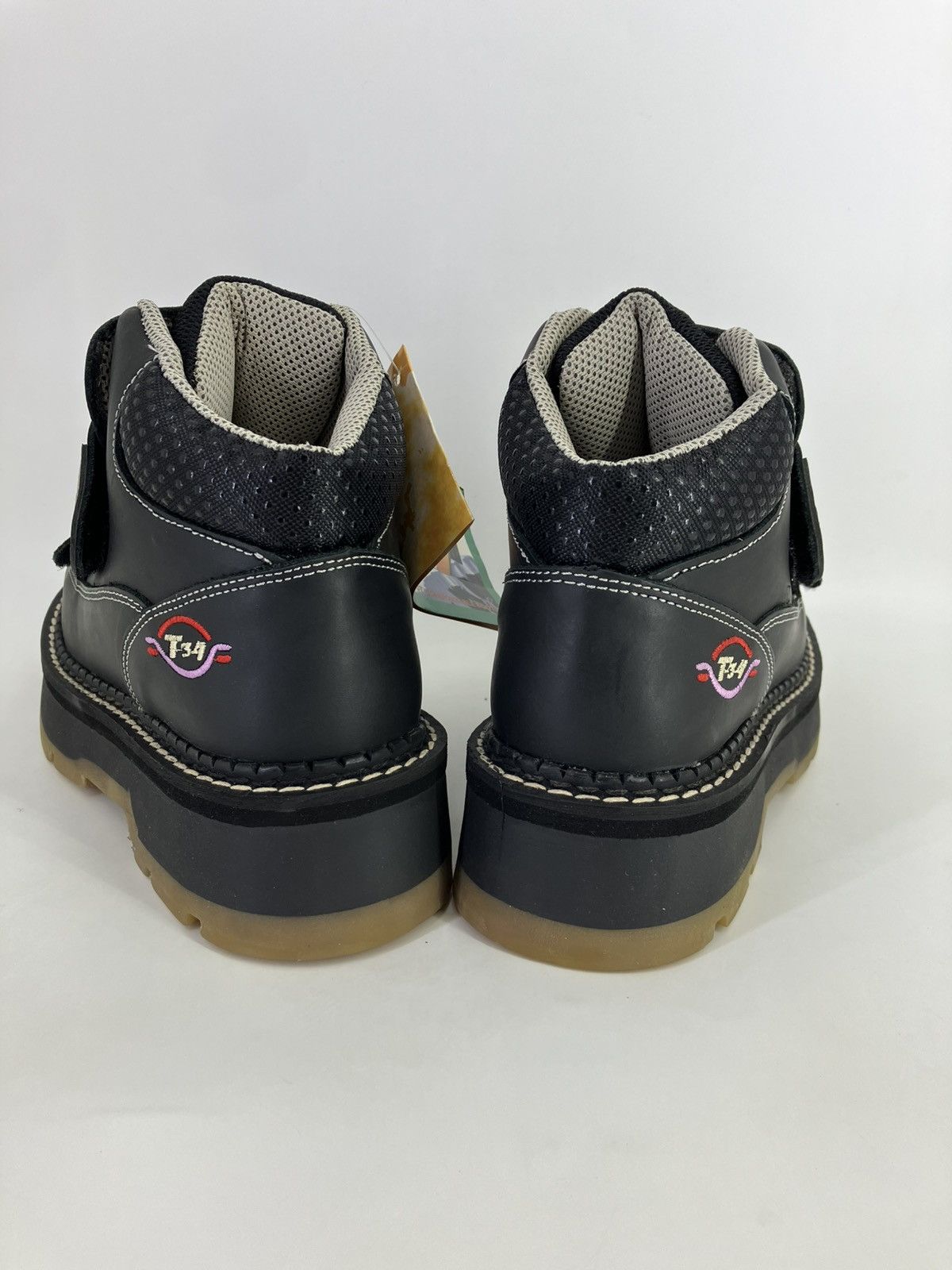 Vintage T34 Nifty genuine leather rubber chunky platform 90s00s Size US 7 / EU 40 - 4 Thumbnail
