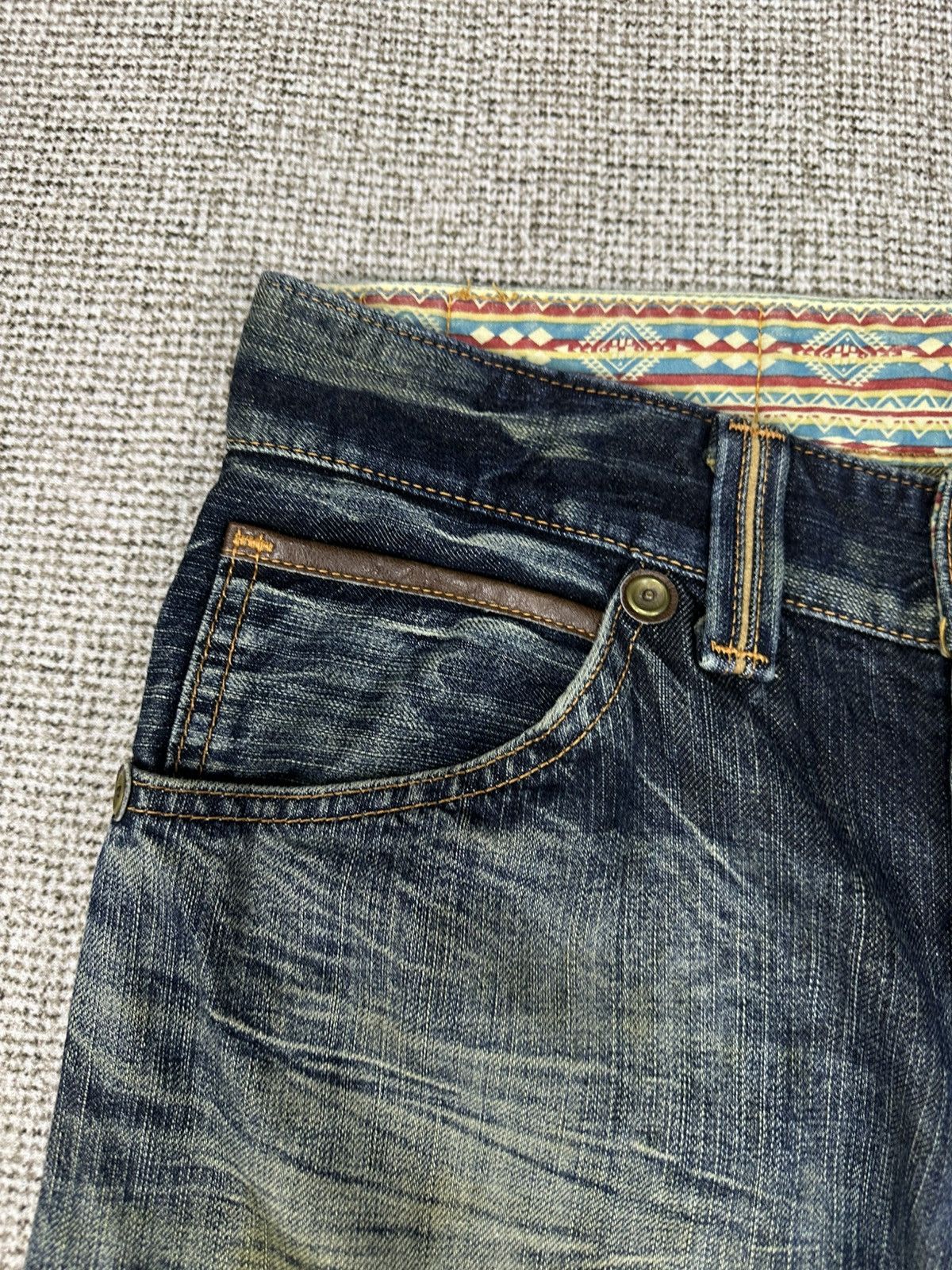 Edwin Vintage Edwin 444 XVS Distressed Wide Leg Denim 34x31 D741 Size US 32 / EU 48 - 11 Thumbnail
