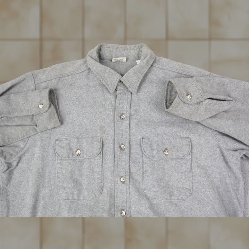 Vintage VINTAGE Five Brother Shirt Mens XL Gray Flannel Western Rodeo Cowboy Shirt Mens XL Gray Flannel Western Rodeo Cowboy Size US XL / EU 56 / 4 - 1 Thumbnail