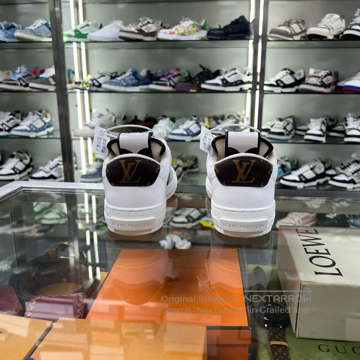 Louis Vuitton Louis Vuitton Charlie Black and White Stitch Plate Shoes Size US 5.5 / IT 35.5 - 5 Thumbnail