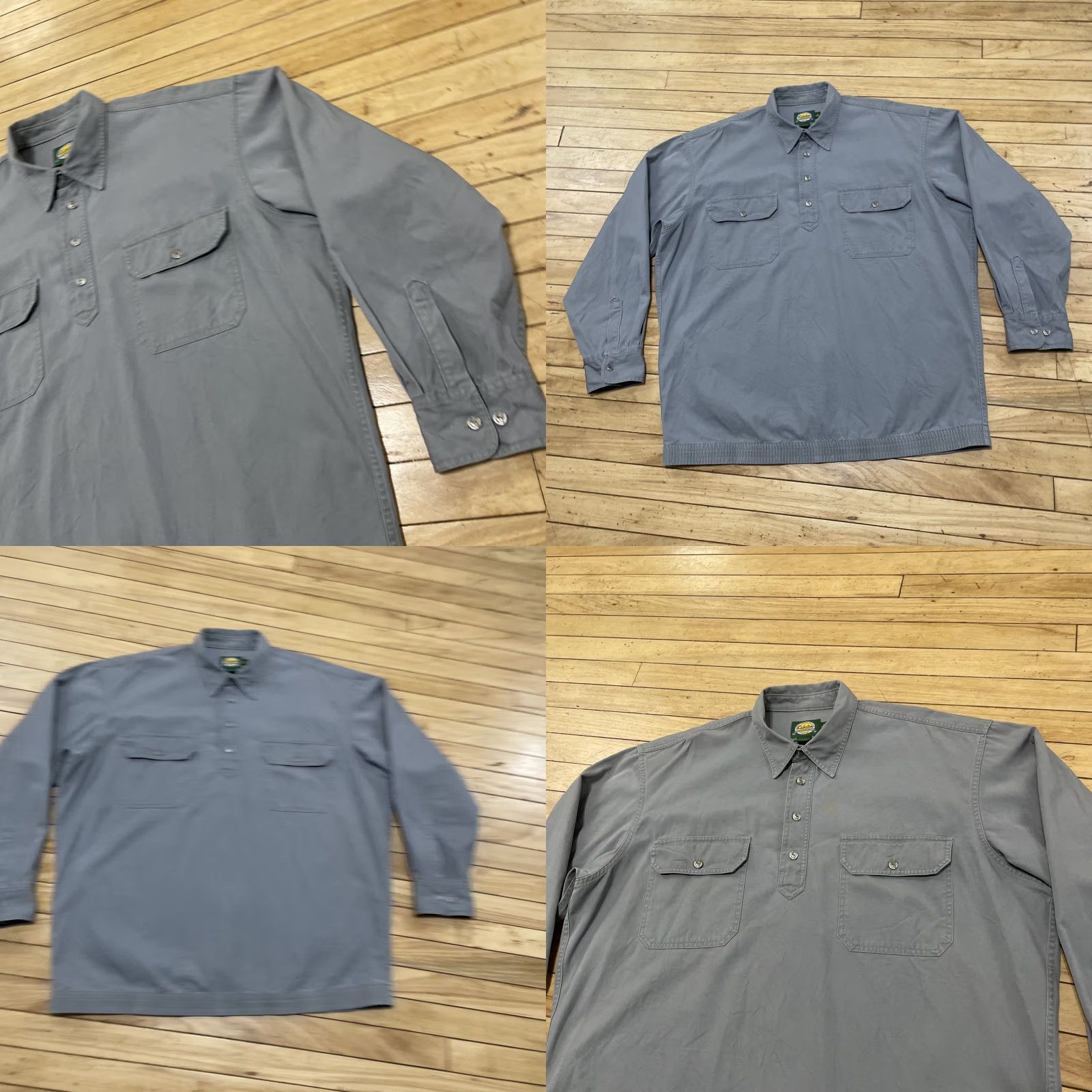 Vintage VINTAGE Cabela's Button-Up Shirt Men XL Regular Gray Twill Quarter Button Hunting Shirt Size US XL / EU 56 / 4 - 10 Thumbnail