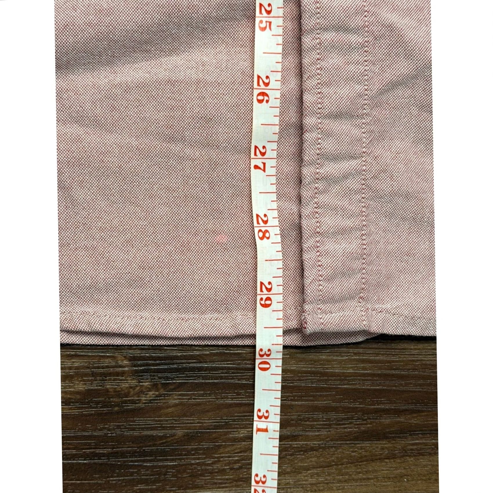 Pinko Free Fly Shirt Short Sleeve Button Down Bamboo Pink Heathered L Sz L Size US L / EU 52-54 / 3 - 6 Thumbnail
