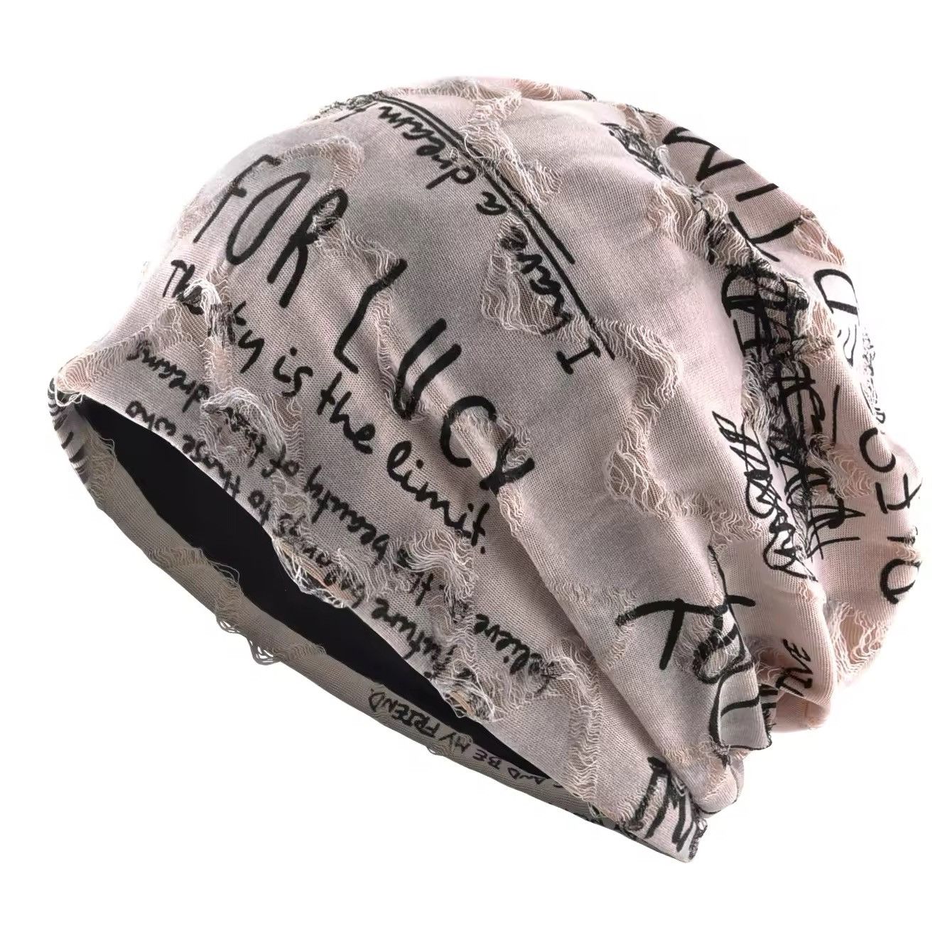 Other Letter Printing Graphic Breathable Thin Beanies Size ONE SIZE - 1 Thumbnail