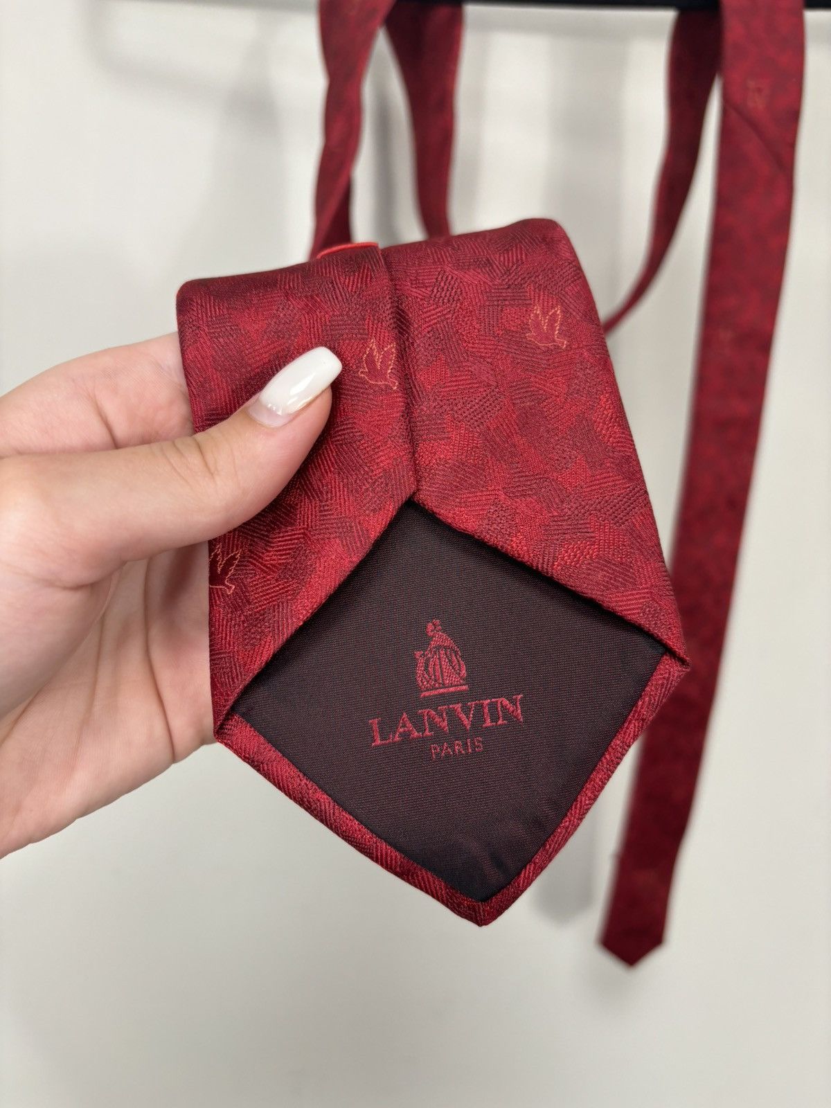 Lanvin Lanvin Paris Nestle NEW Rare Abstract Bird Pattern Silk Tie Size ONE SIZE - 4 Thumbnail