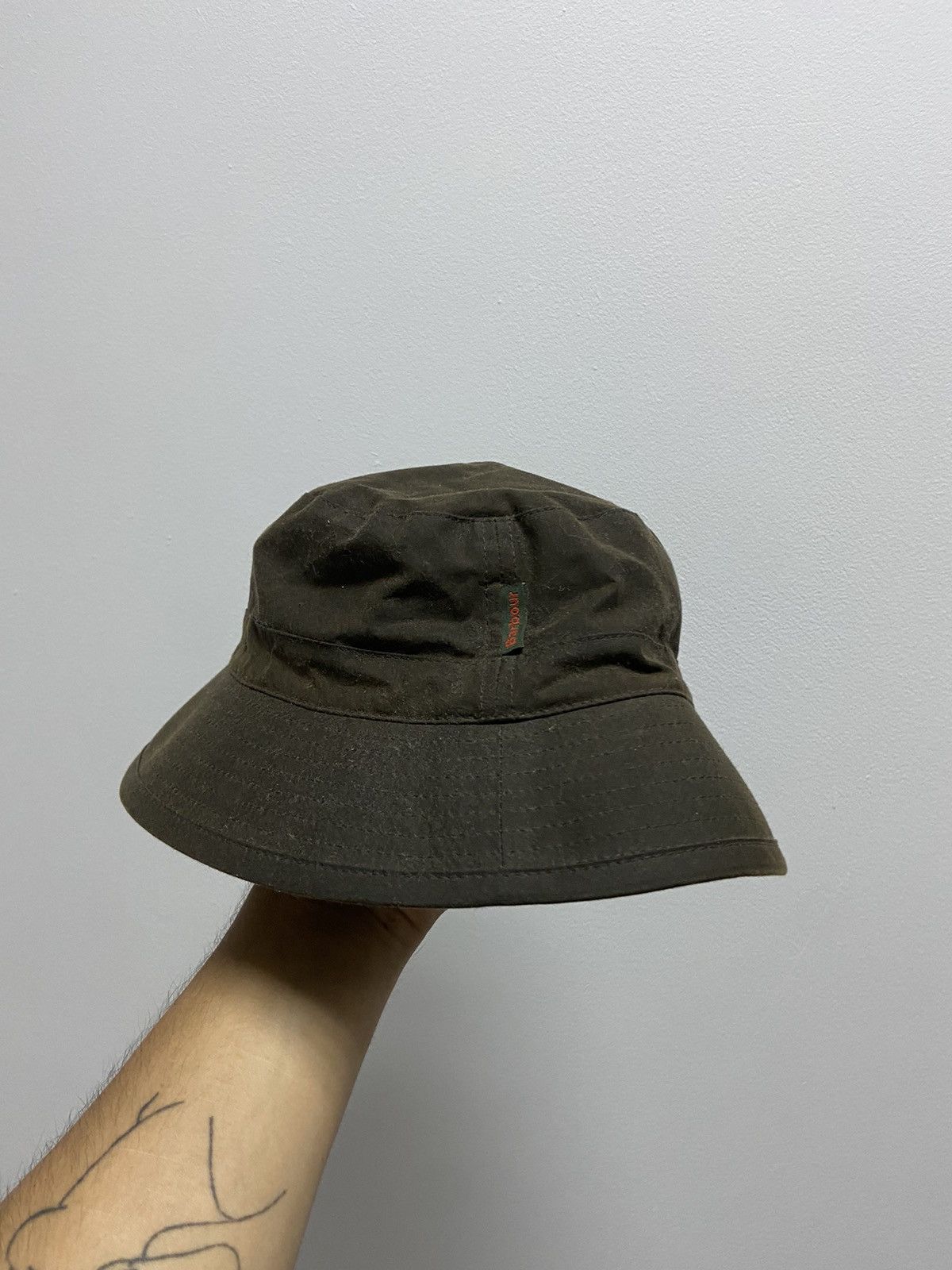 Barbour × Vintage Barbour Panama Hat Vintage Small Logo Burberry Check Size ONE SIZE - 3 Thumbnail
