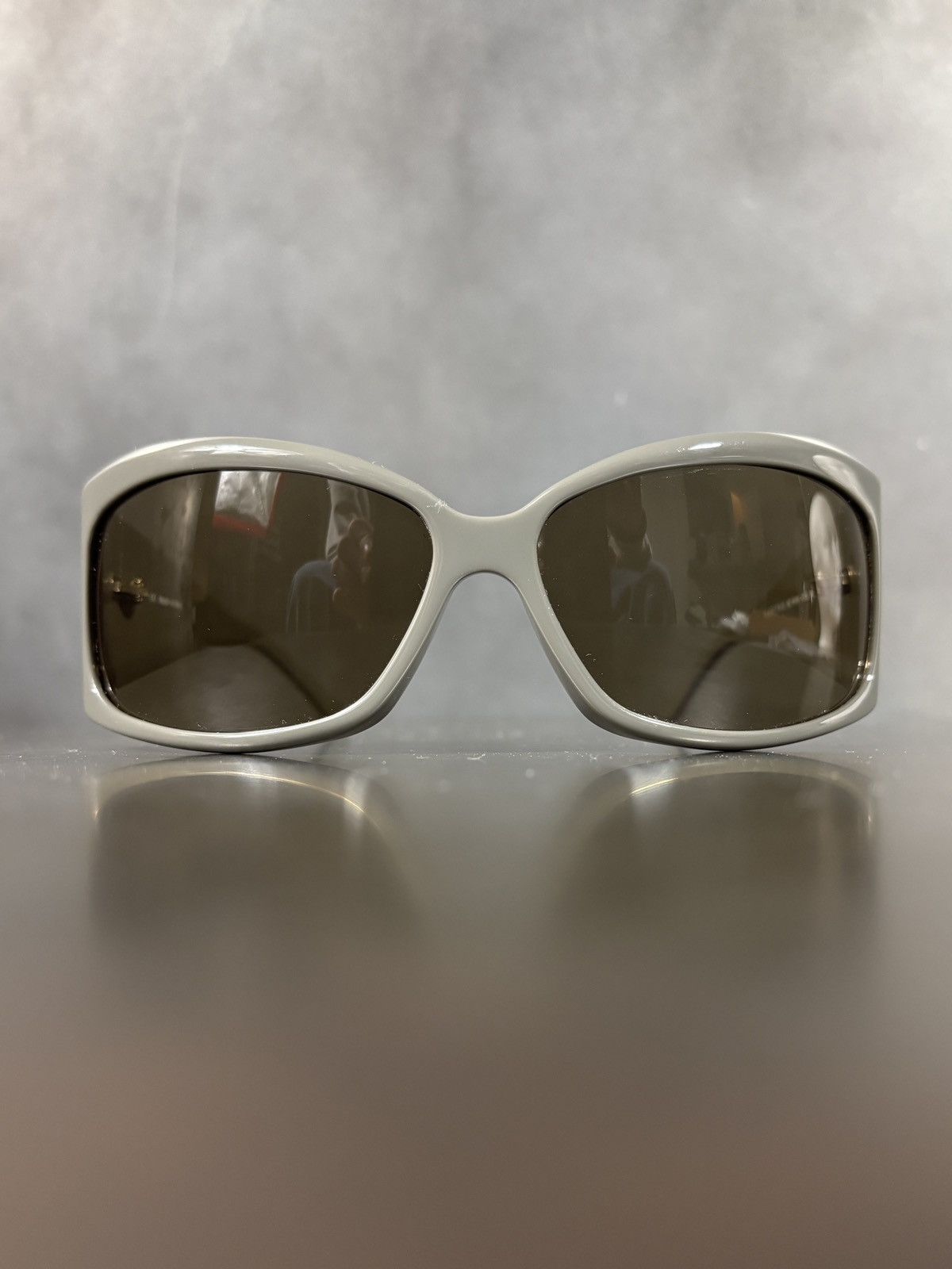 Celine 2000s Celine Sunglasses Triomphe Vintage Sport Wrap Logo Size ONE SIZE - 3 Thumbnail