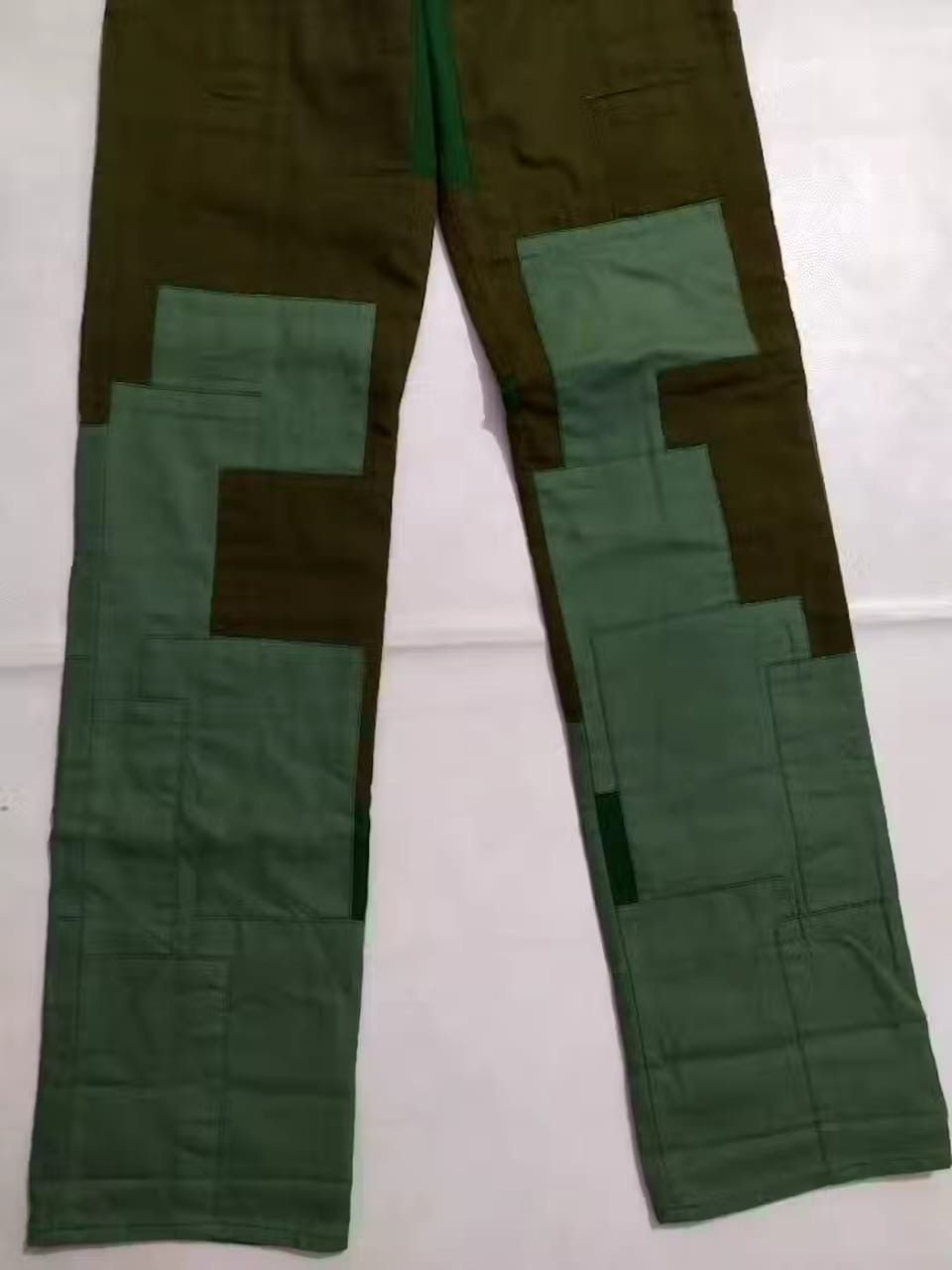 Japanese Brand Les Vis a Bois Nice Design Patchwork Pants Size US 29 - 6 Thumbnail
