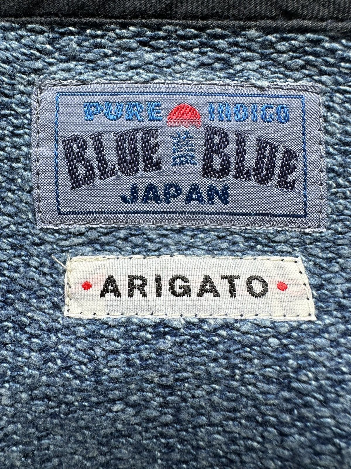 Blue Blue Japan 2000's BLUE BLUE Arigato indigo dyed sweater Size US L / EU 52-54 / 3 - 11 Thumbnail