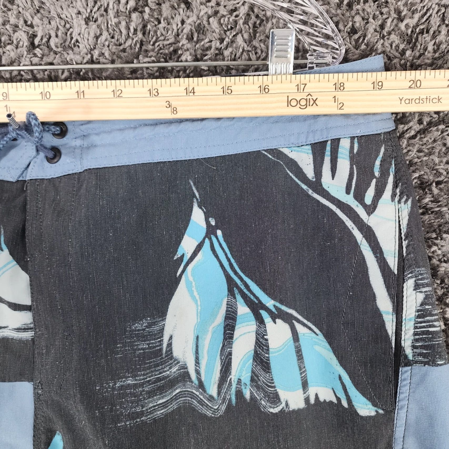 Volcom Volcom Stoneys Board Shorts Mens 38 Blue Black Size US 38 / EU 54 - 4 Thumbnail