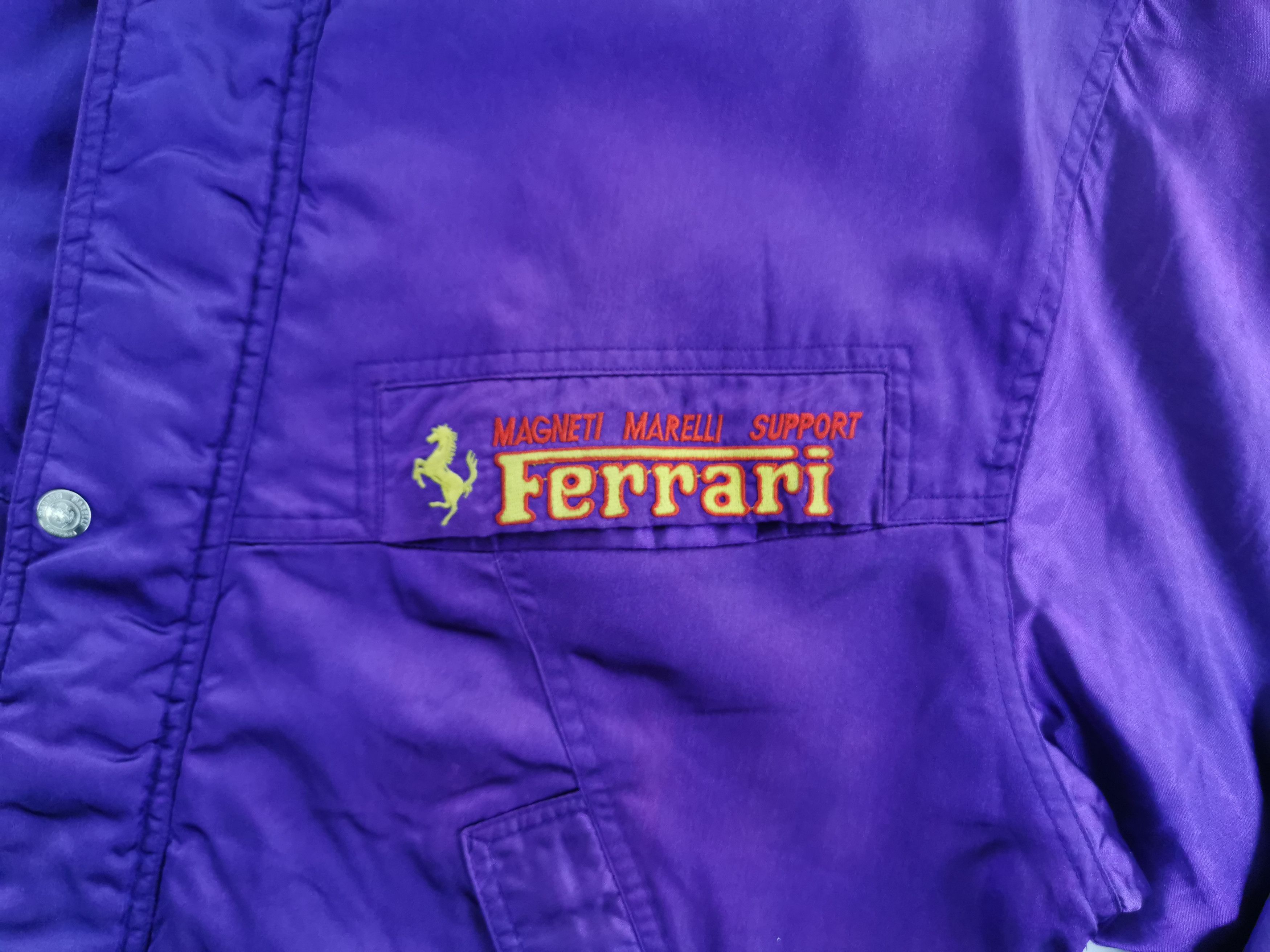 Vintage Vintage 90's Magnet Marelli X Ferrari Racing Jacket Size US L / EU 52-54 / 3 - 4 Thumbnail