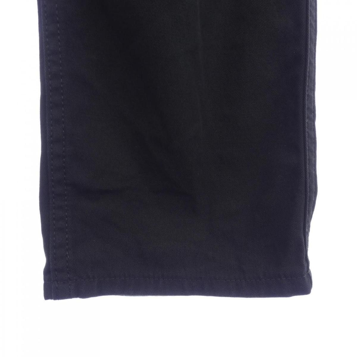Comme des Garcons Homme Cropped Pants Cotton Plain Zipper Long Length Black Size US 31 - 3 Thumbnail