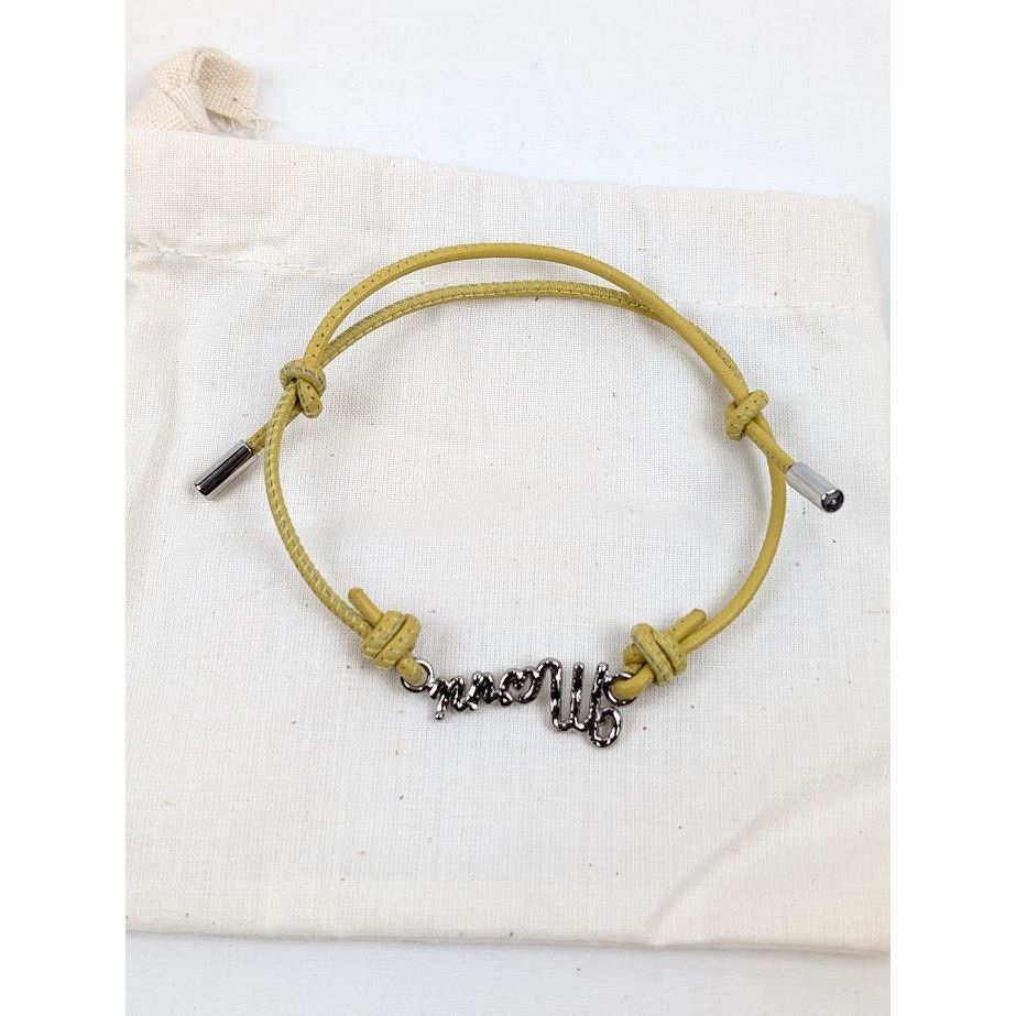 Marni o1rshd1 Size: M / Leather Logo Bracelet In Yellow Size ONE SIZE - 2 Thumbnail