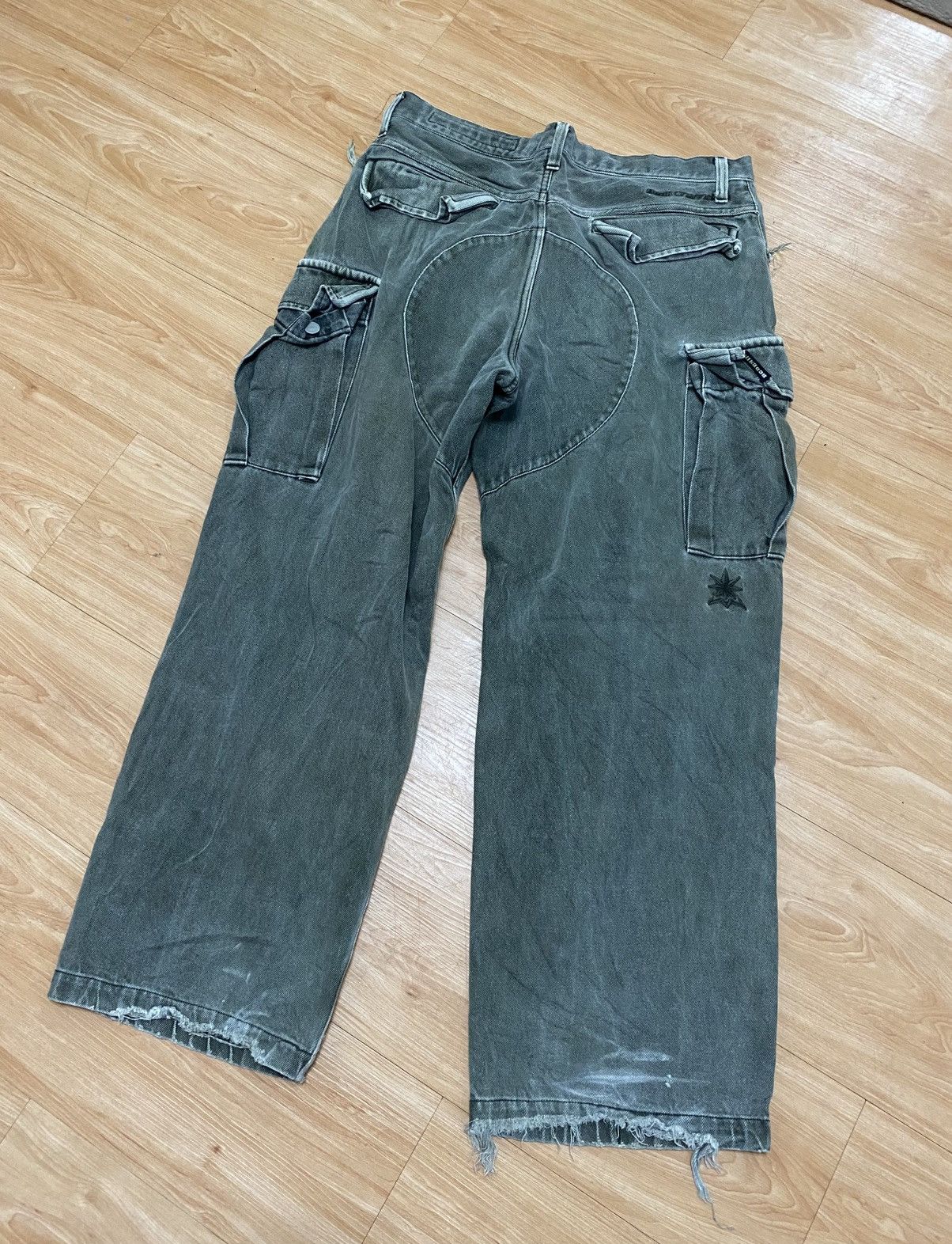 Japanese Brand × Vintage Rarely vintage back channel denim cargo baggy style Size US 34 / EU 50 - 8 Thumbnail