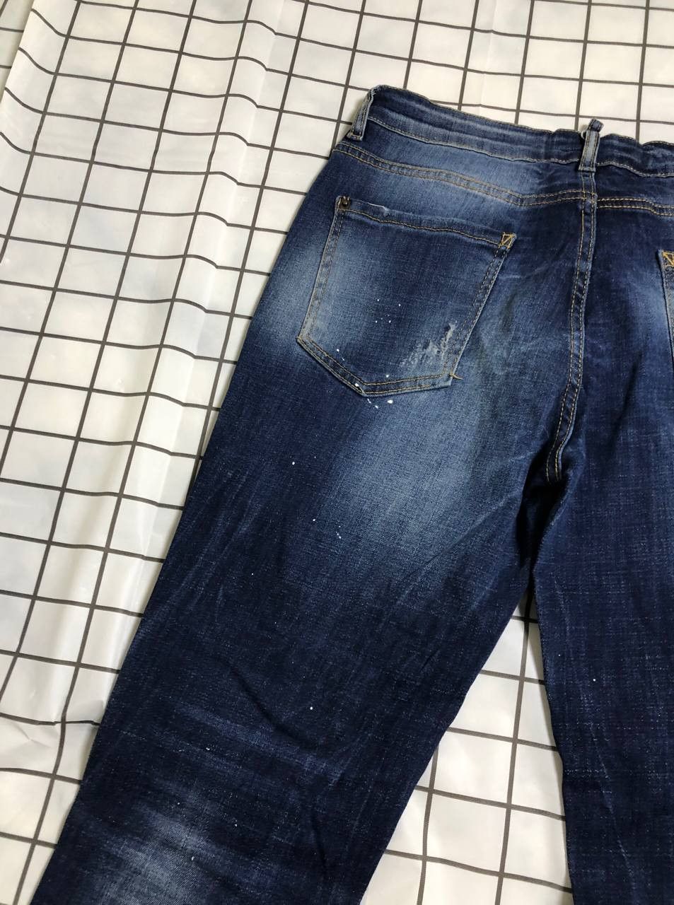 Dsquared2 Dsquared2 Vintage Floral Fish Pockets Distressed Denim Jeans Size US 32 / EU 48 - 20 Thumbnail